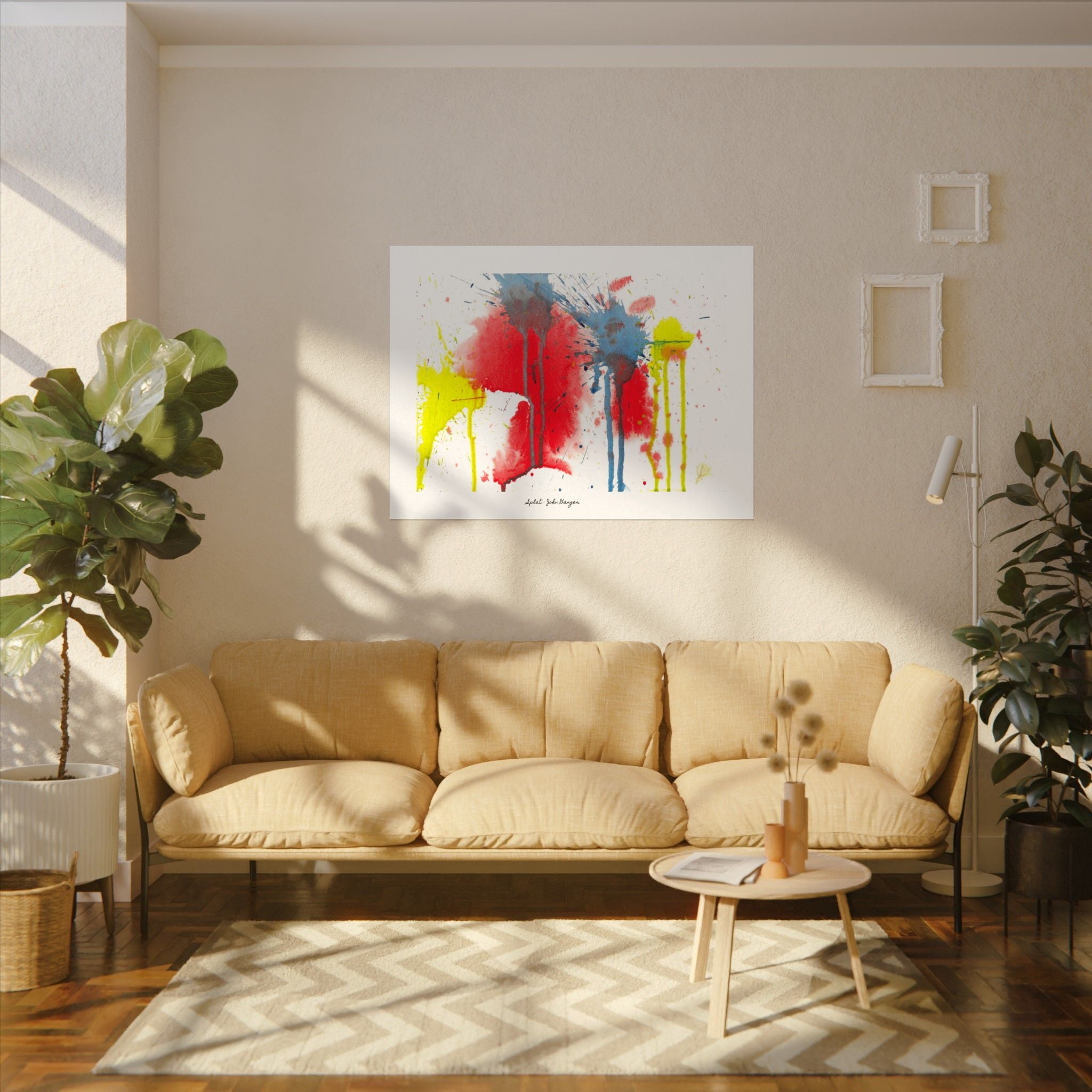 Splat - Watercolor Texture Art Print by John Ganger