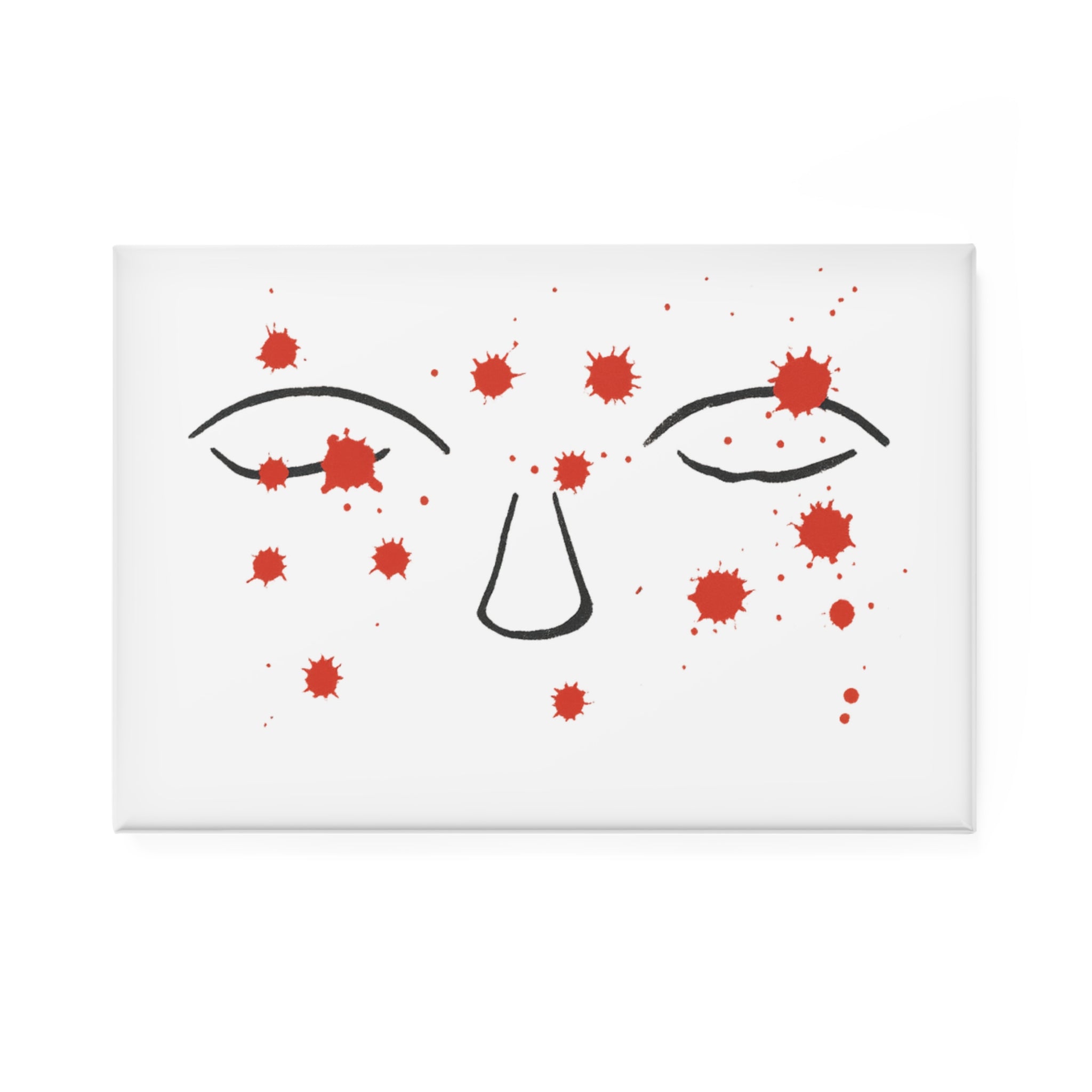 Thoughts Rectangle Magnet - Minimalist Trauma-Inspired Products