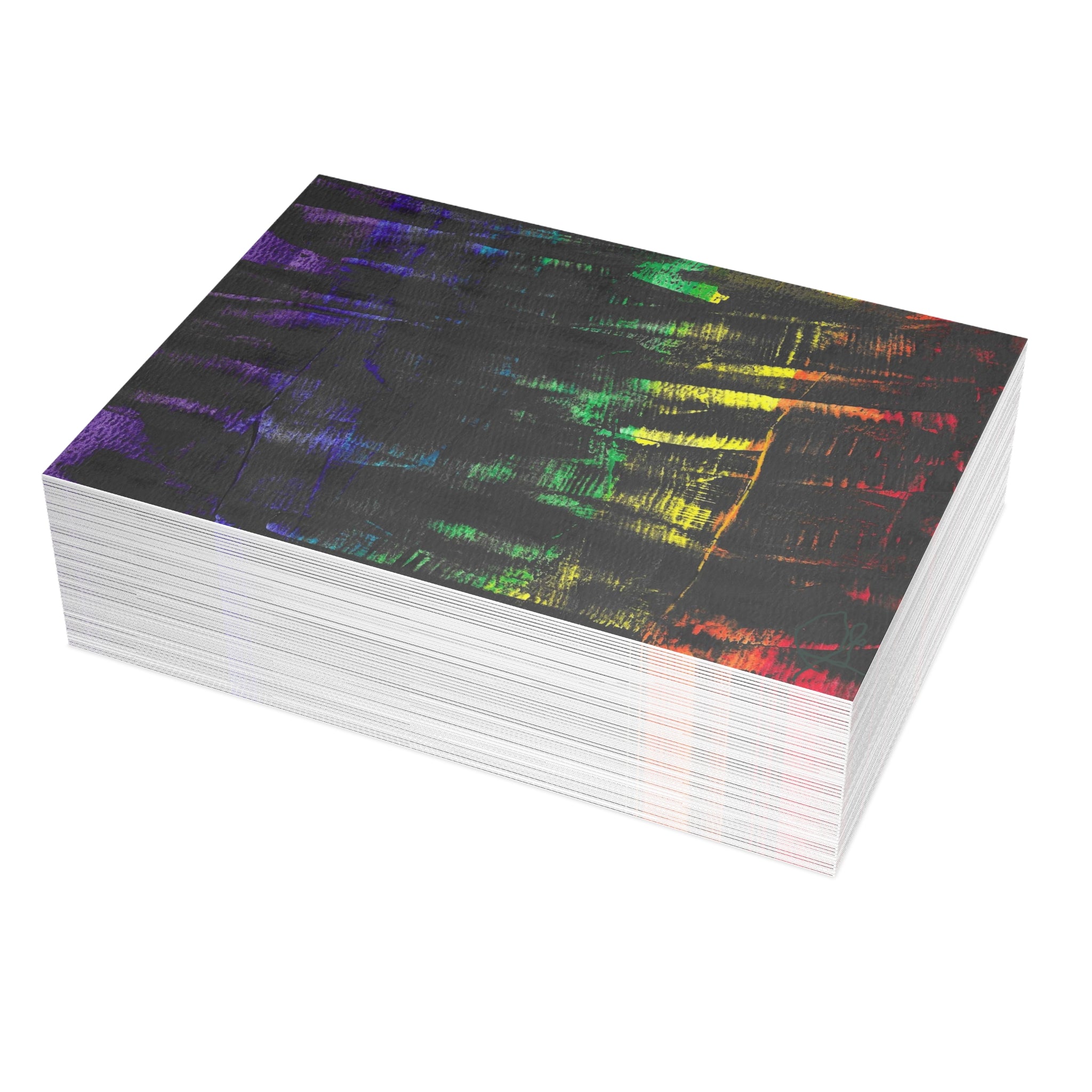 Inner Thoughts - A Spectrum Interrupted Abstract Watercolor Postcard Set (4x6 or 5x7)