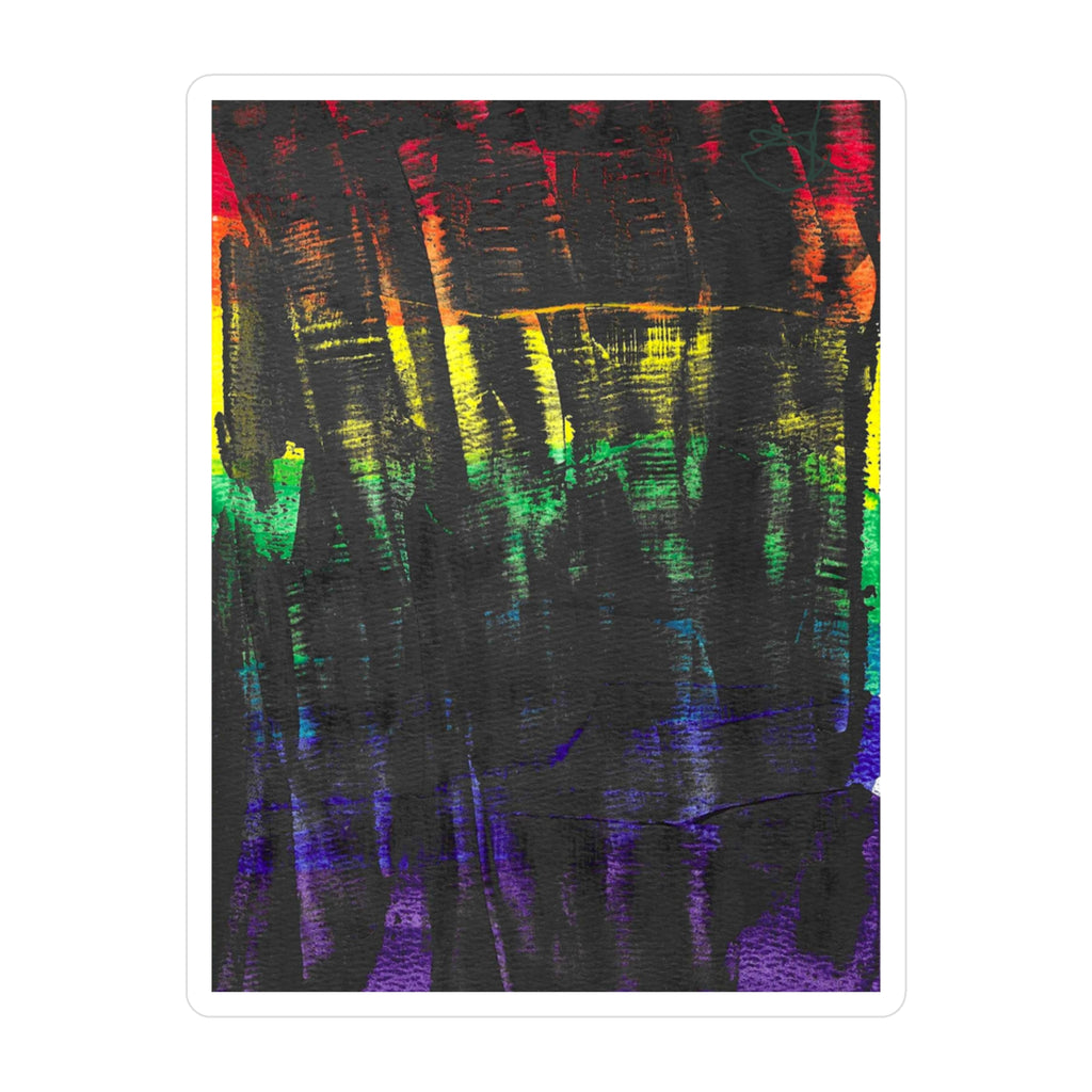 Abstract Watercolor Vinyl Decal - Inner Thoughts - A Spectrum Interrupted