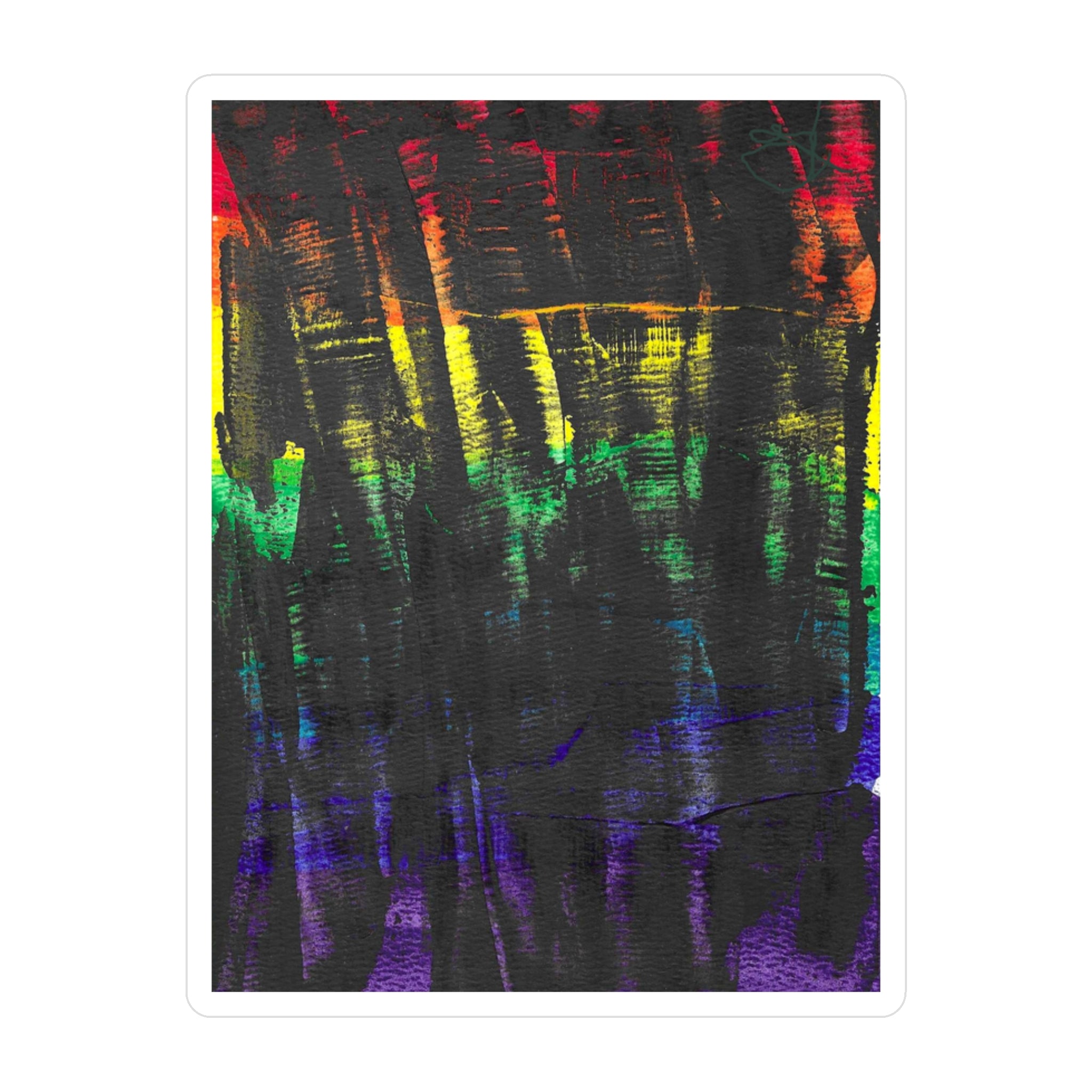 Abstract Watercolor Vinyl Decal - Inner Thoughts - A Spectrum Interrupted