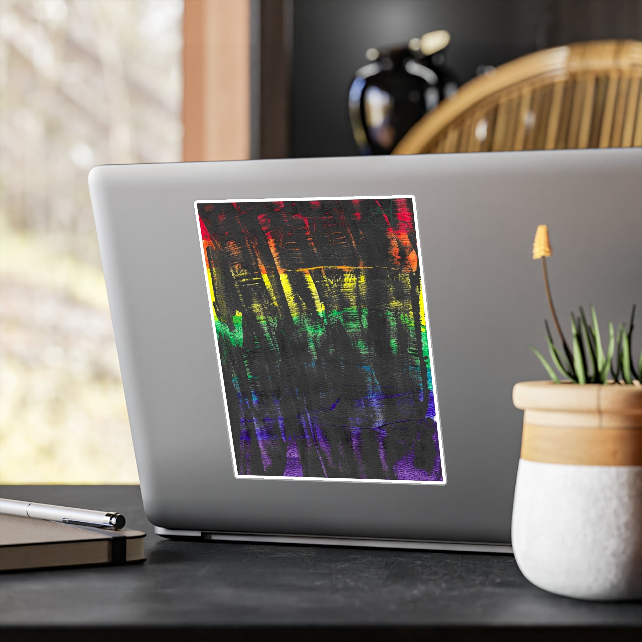 Abstract Watercolor Vinyl Decal - Inner Thoughts - A Spectrum Interrupted