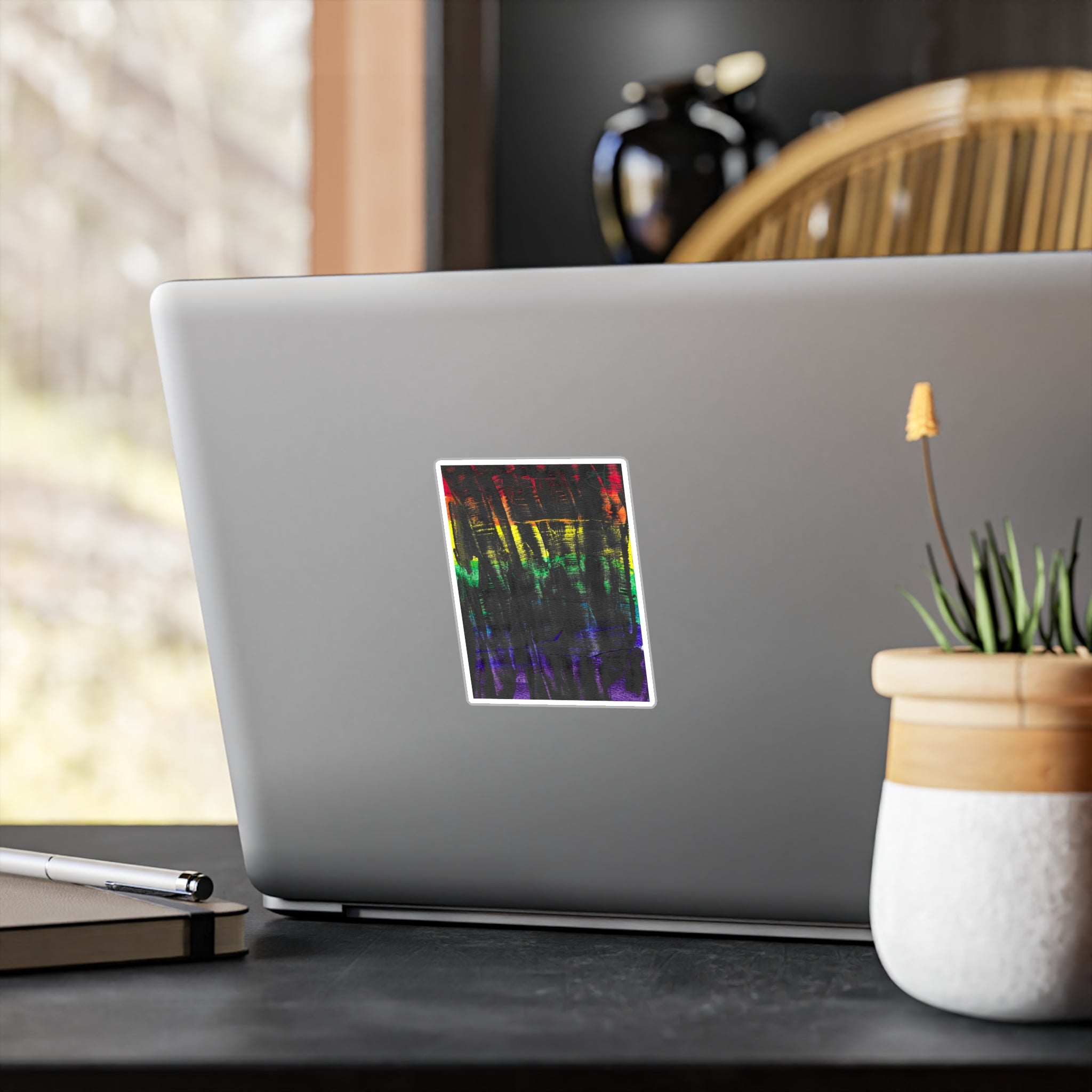 Abstract Watercolor Vinyl Decal - Inner Thoughts - A Spectrum Interrupted