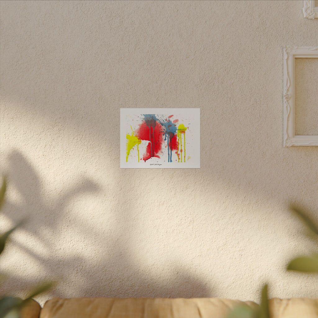 Splat - Watercolor Texture Art Print by John Ganger