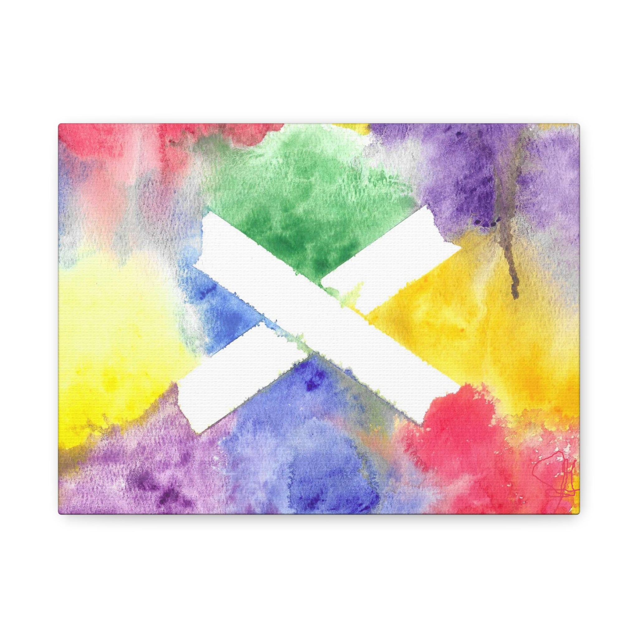 Marks the Spot - PTSD Journey Abstract Art - Canvas Wall Art
