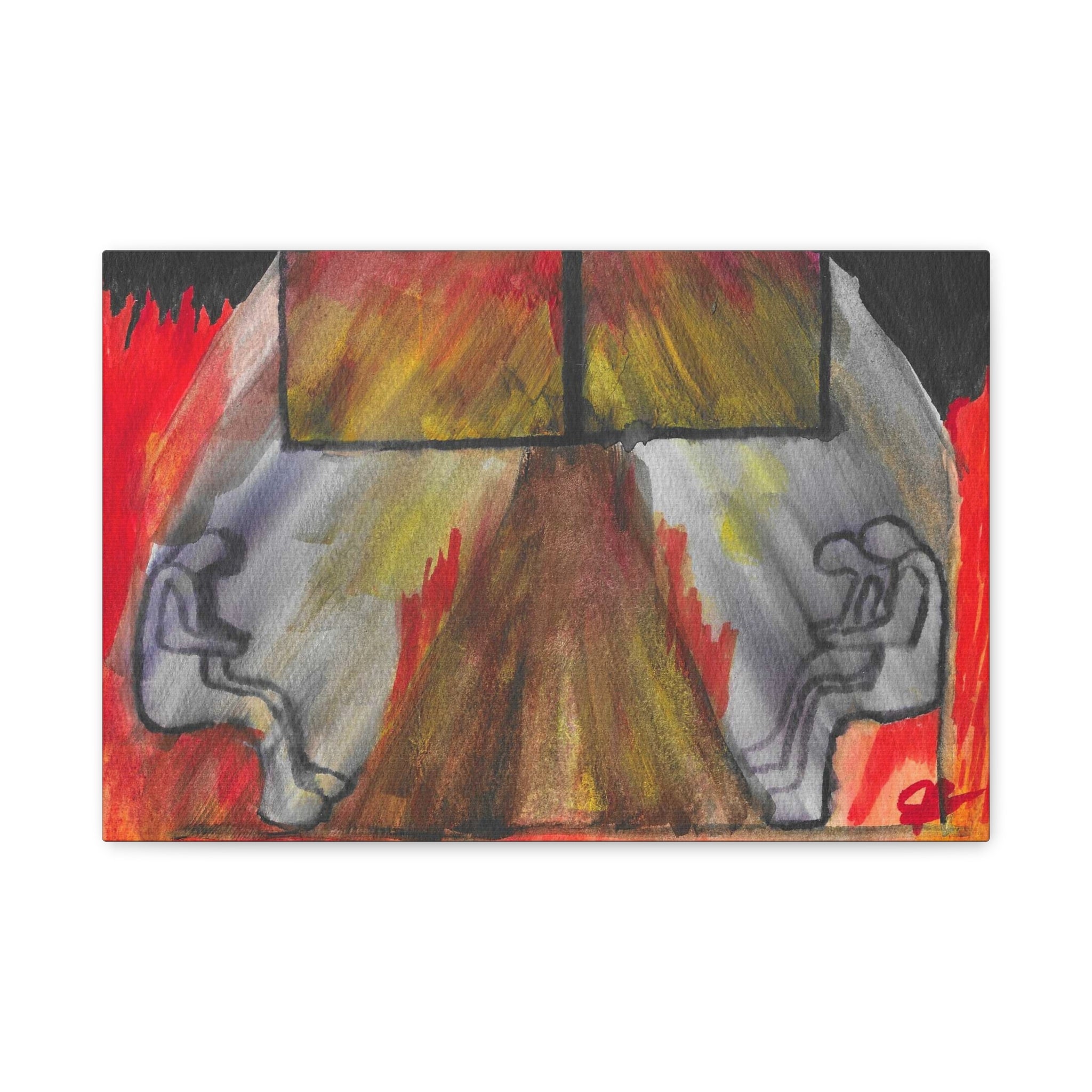 The Vision (In My Head) - Abstract Origin Memory Watercolor - Canvas Wall Art