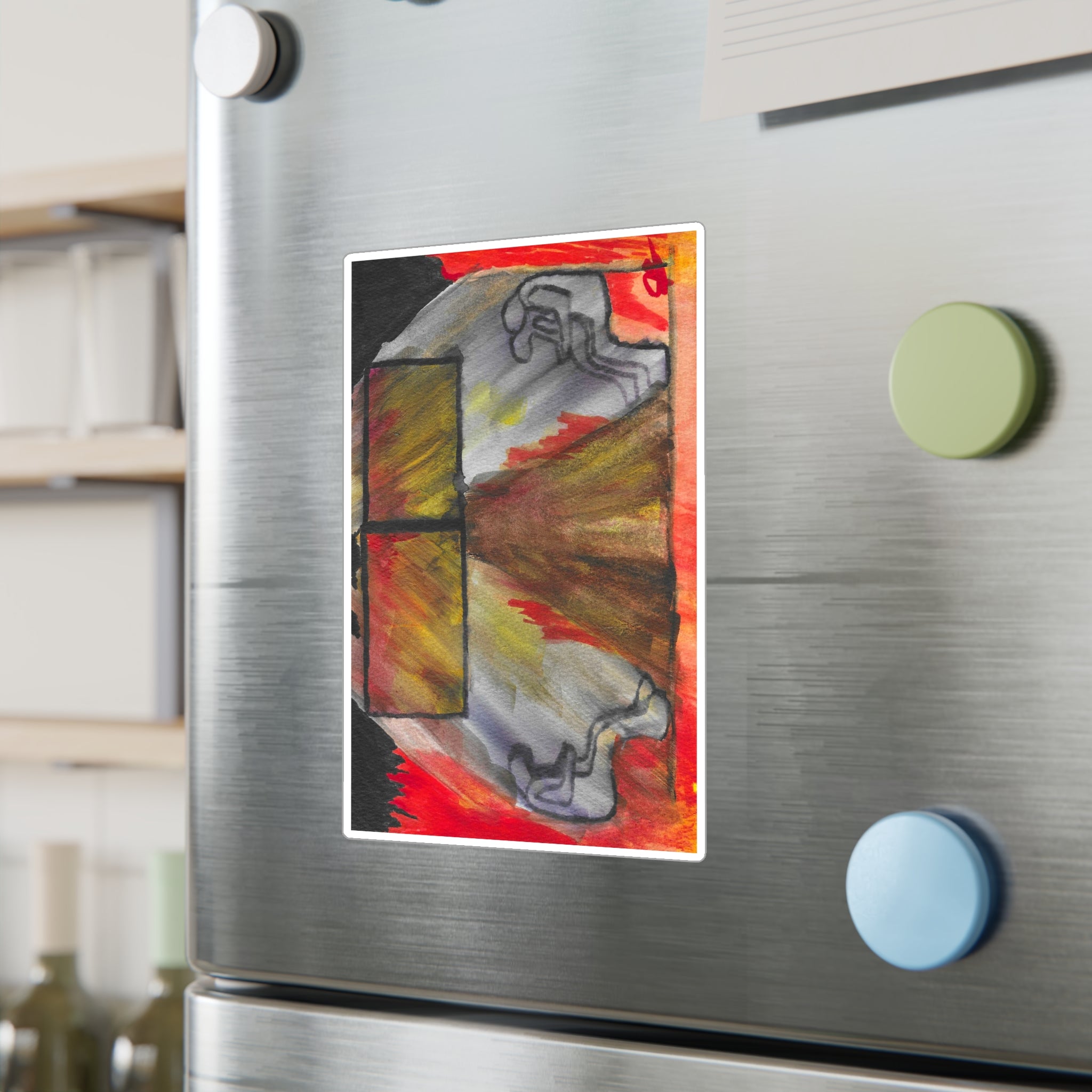 The Vision in my Head  - Abstract Origin Watercolor Vinyl Decal