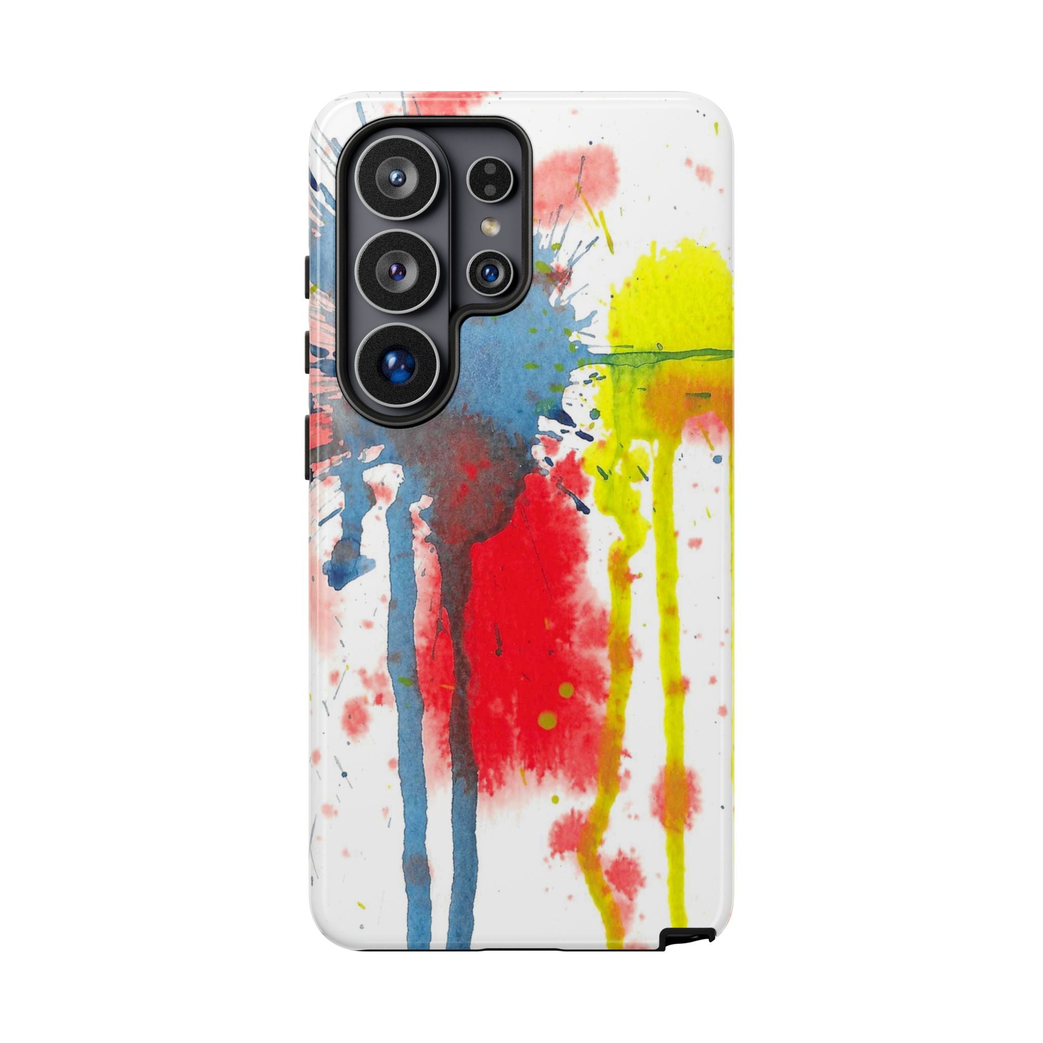 Tough Cases Watercolor 'Splat' Phone Case - Abstract Primary Colors Art