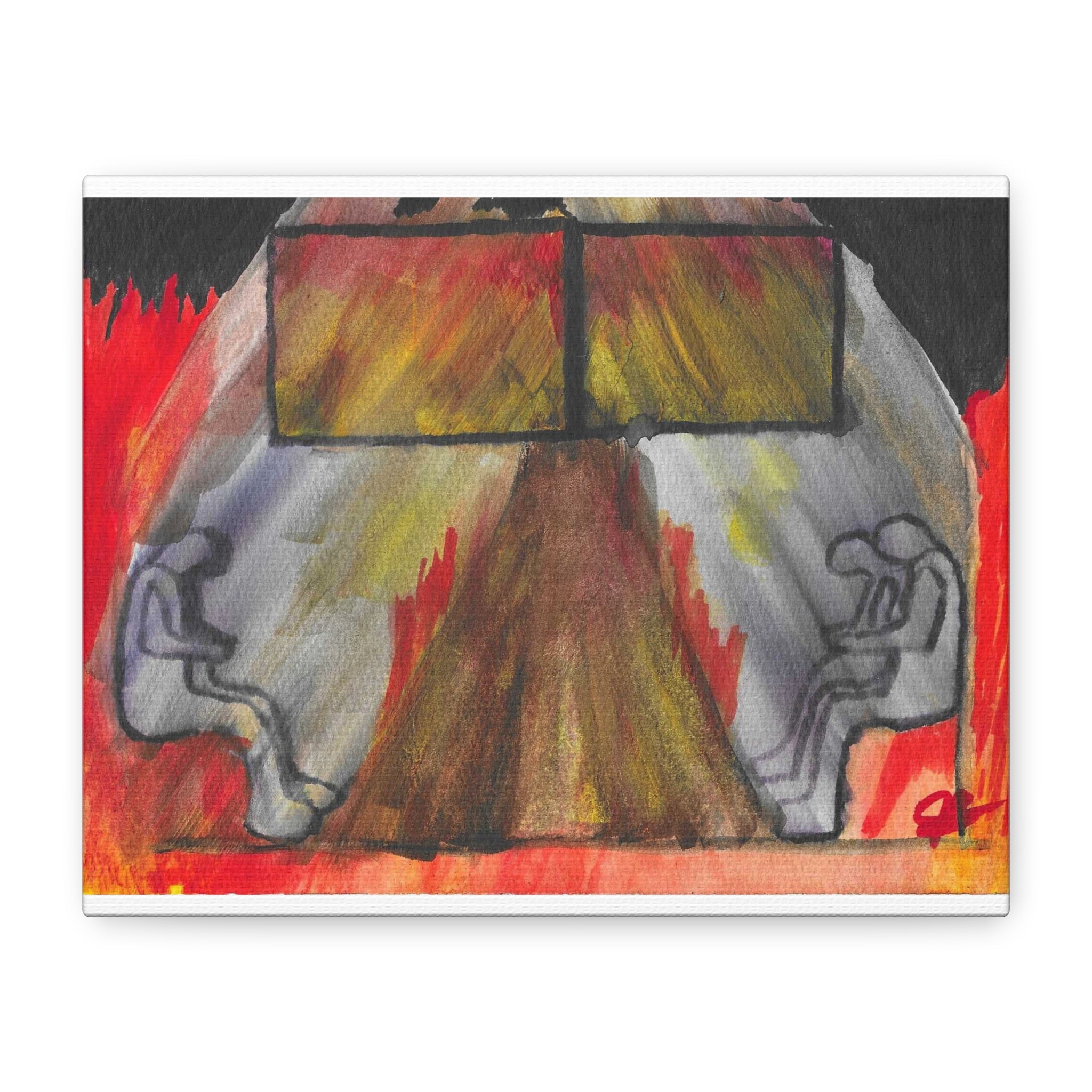 The Vision (In My Head) - Abstract Origin Memory Watercolor - Canvas Wall Art