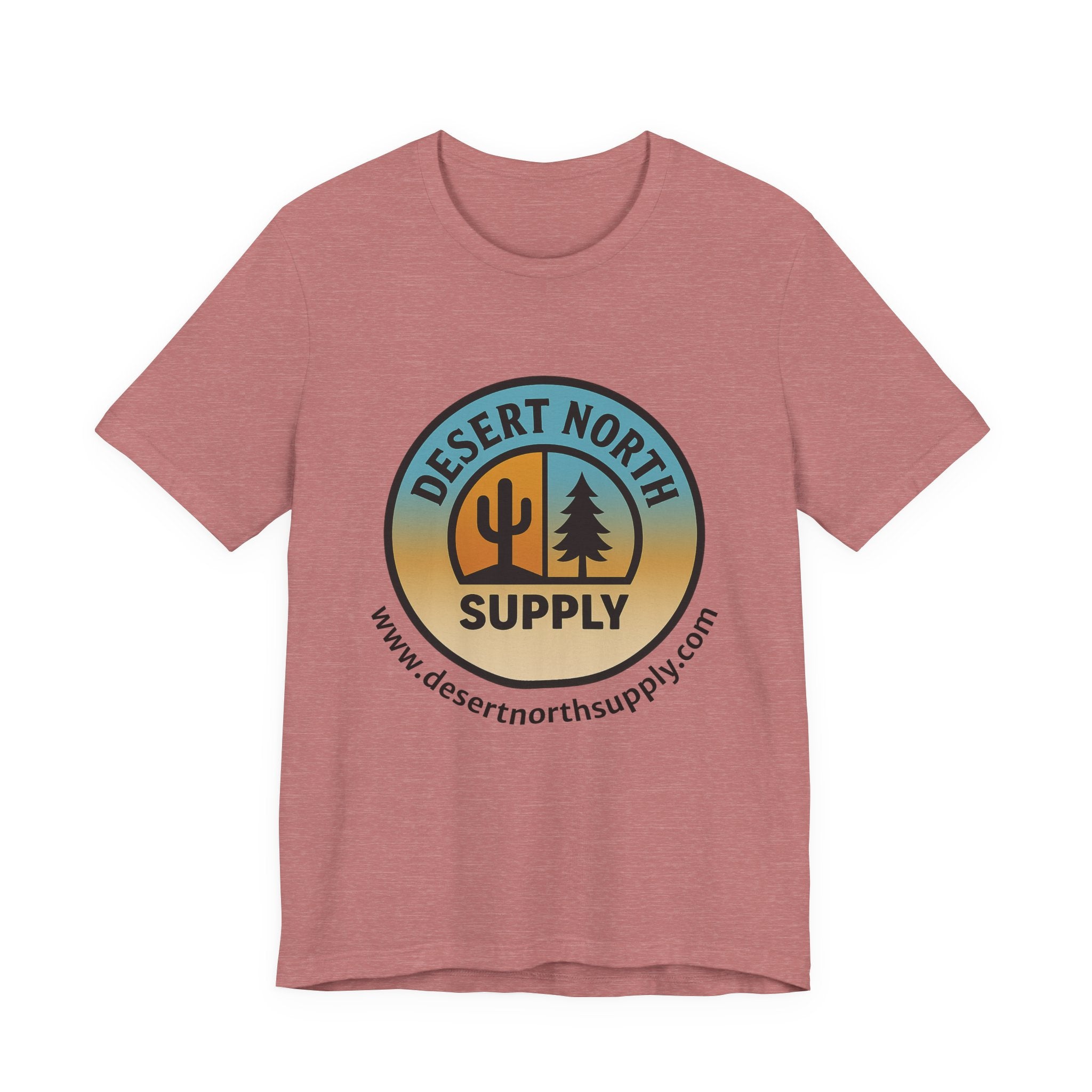 Desert North Supply Logo Tee — Vintage Sunset Outdoor Graphic T-Shirt