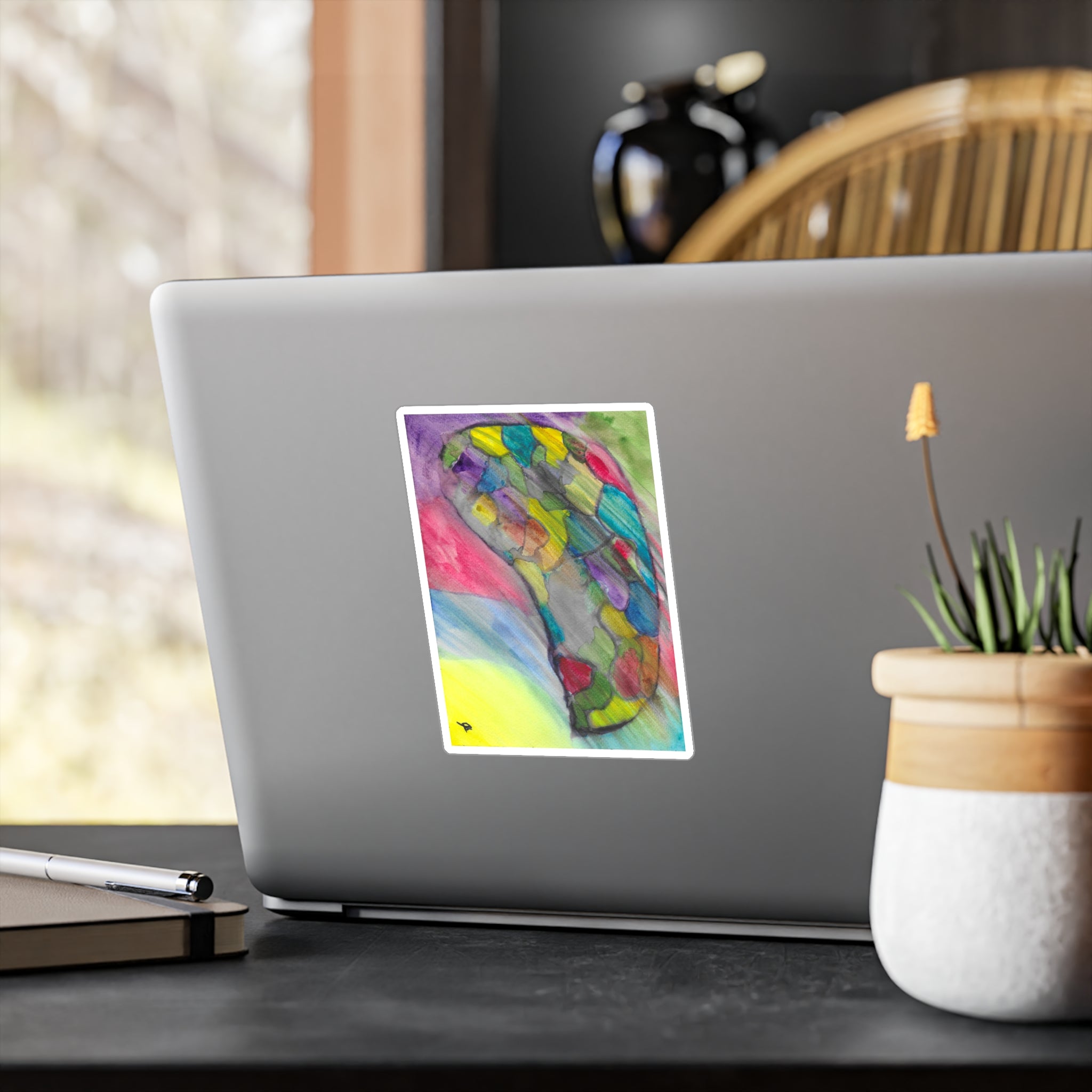 The Infection Spreads - Abstract Trauma Brain Watercolor - Vinyl Decal