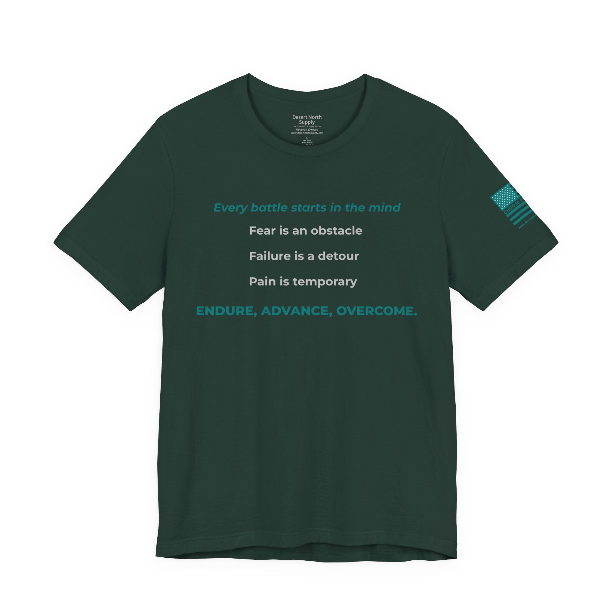 Endure Advance Overcome Motivational Tee - Choose Forward