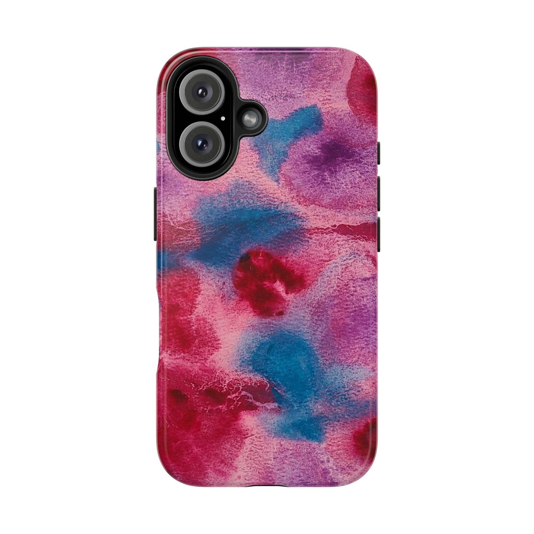 Pink Blue Watercolor Abstract Phone Case | Tough Case