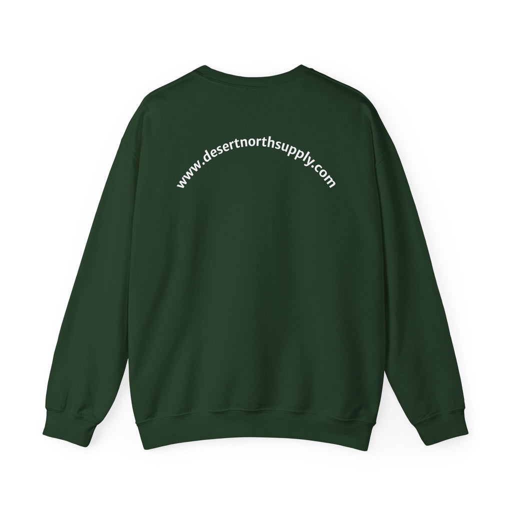 Desert North Supply Crewneck Sweatshirt – Vintage Cactus & Pine Logo
