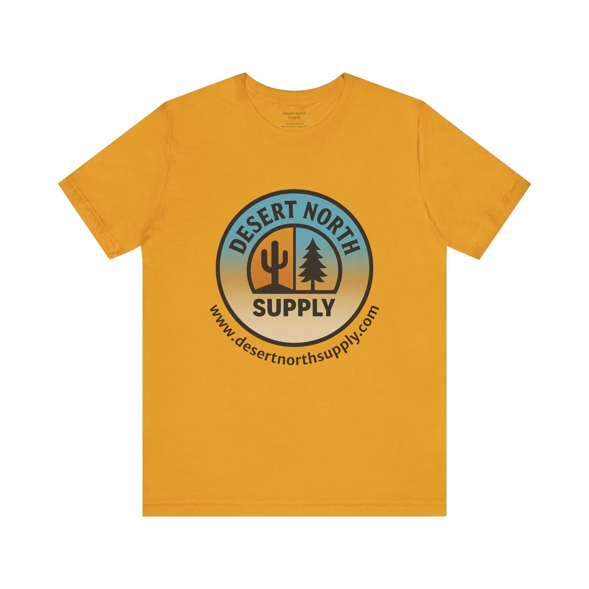 Desert North Supply Logo Tee — Vintage Sunset Outdoor Graphic T-Shirt