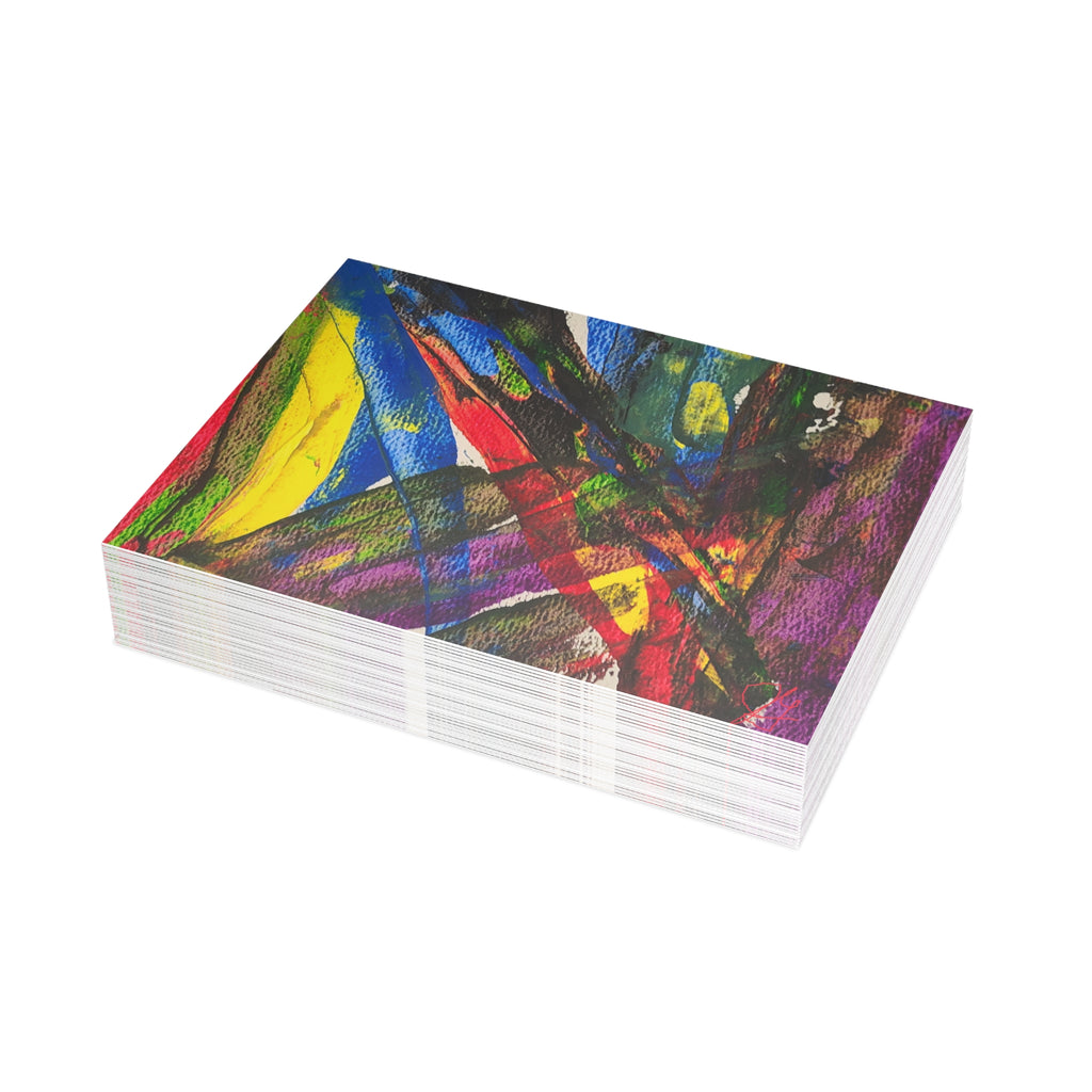 Chaotic Thought - PTSD Turmoil Watercolor Art - Abstract Watercolor Postcard Set (4x6 or 5x7)