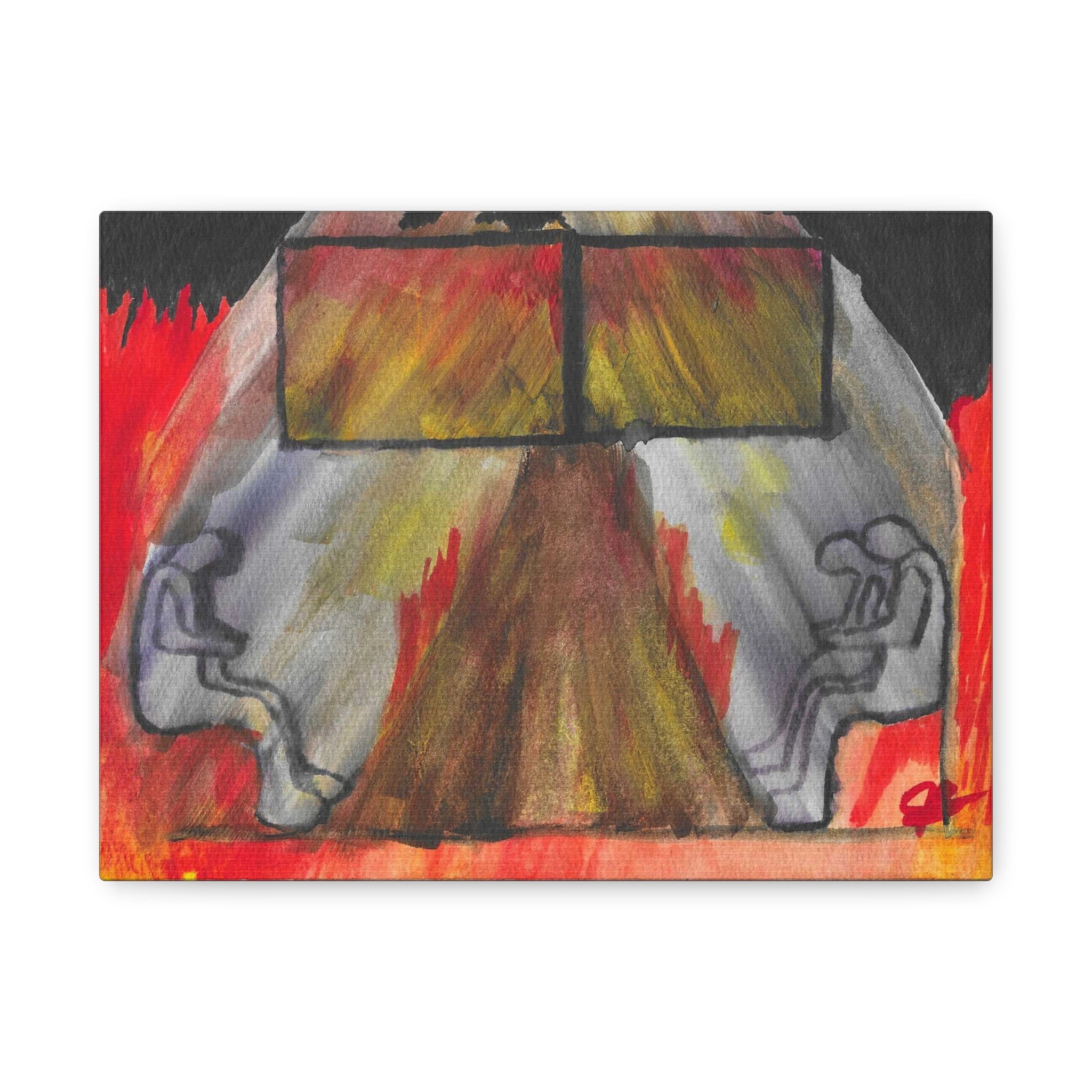 The Vision (In My Head) - Abstract Origin Memory Watercolor - Canvas Wall Art