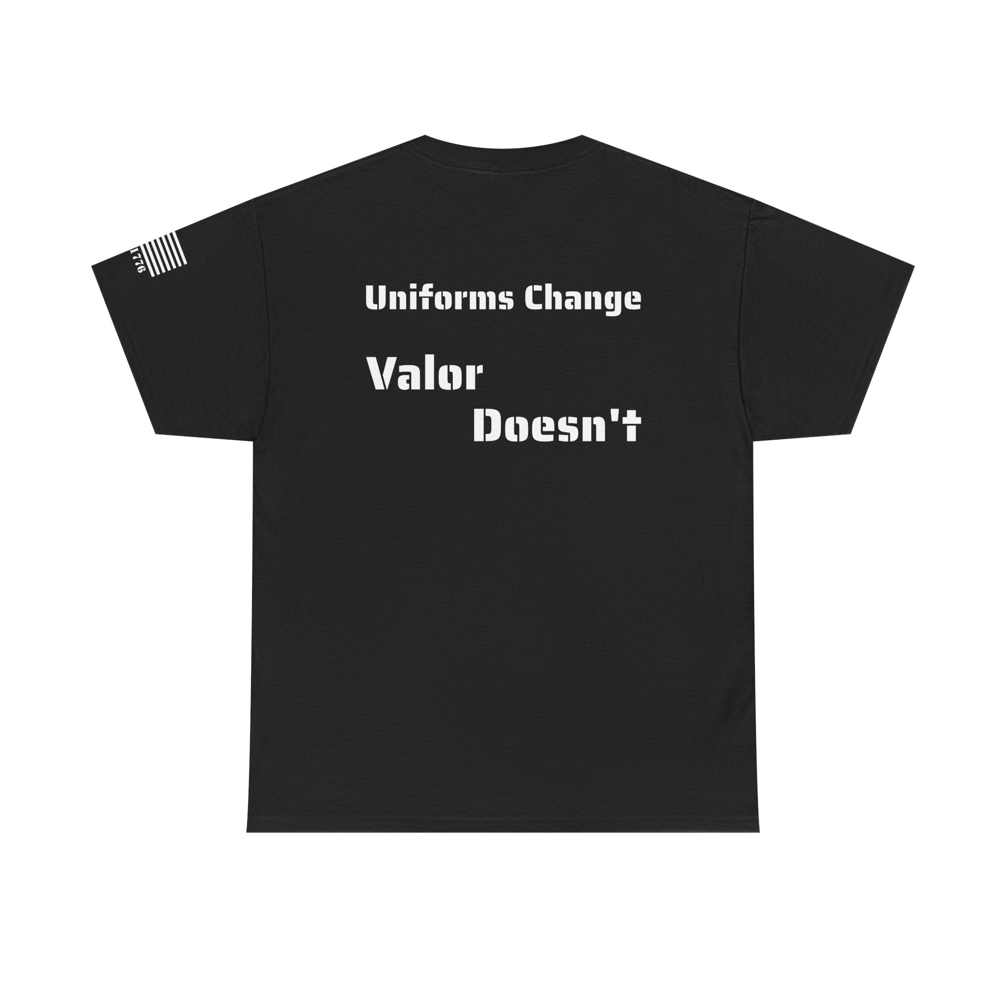 250 Years USA Split Era Military Tee — Revolutionary Soldier & Modern Operator (Huzza to Oorah)