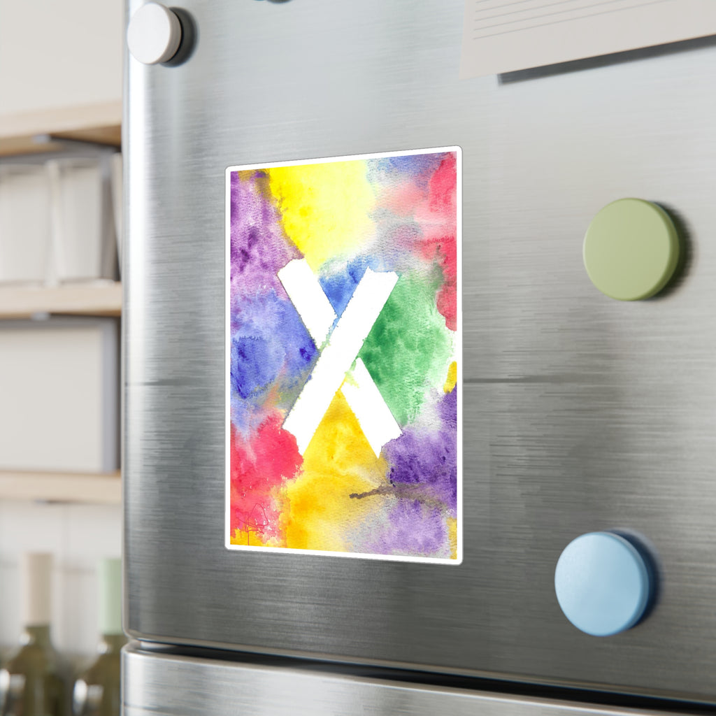 PTSD Healing Abstract 'Marks the Spot' Vinyl Decal - Watercolor Art Sticker