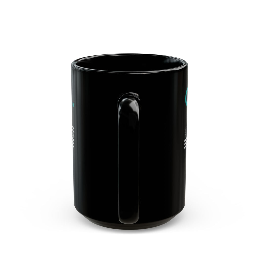 Choose Forward Black Mug — "One, More, Day..."