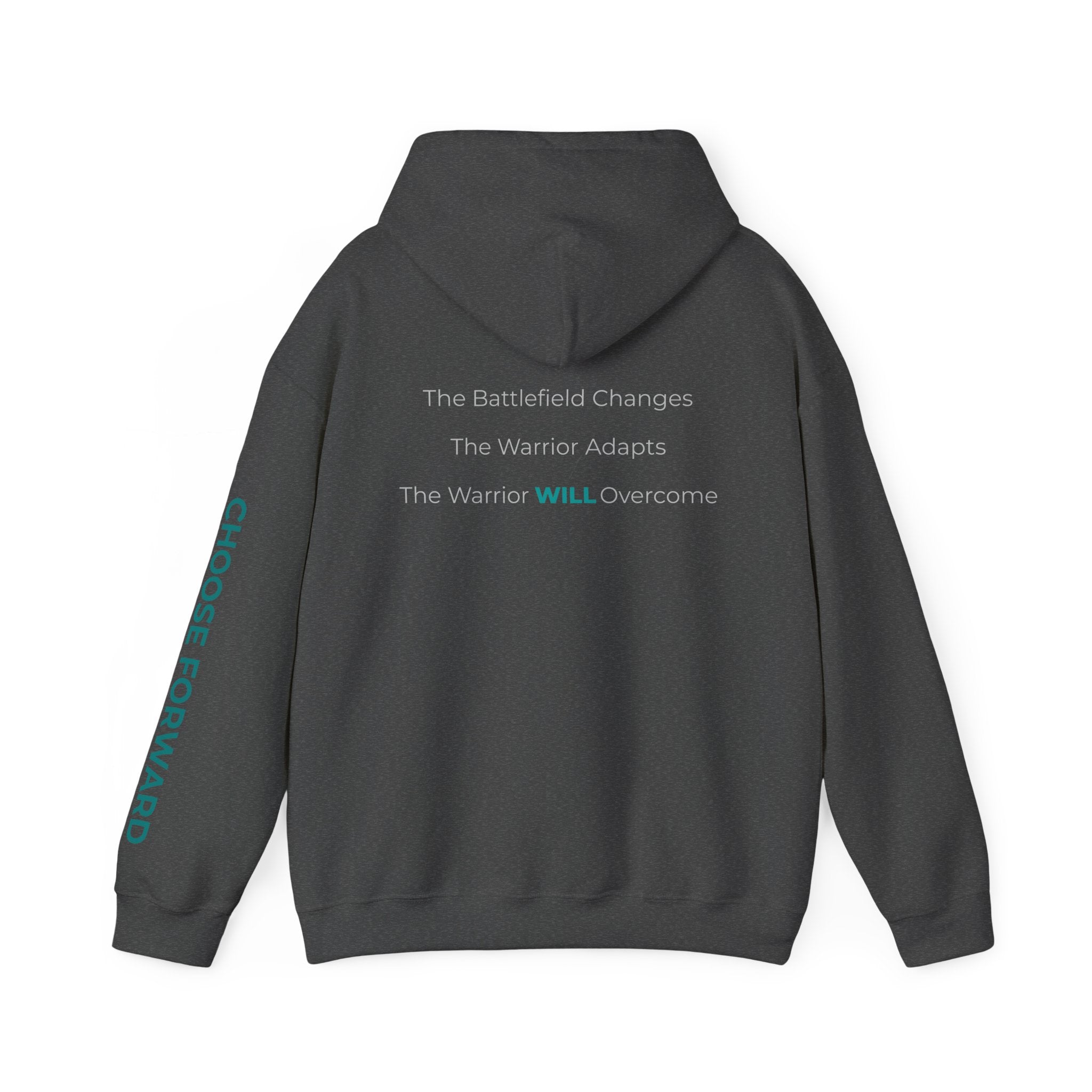 The Fight Is Not Over Hoodie — Inspirational Warrior Motivational Sweatshirt