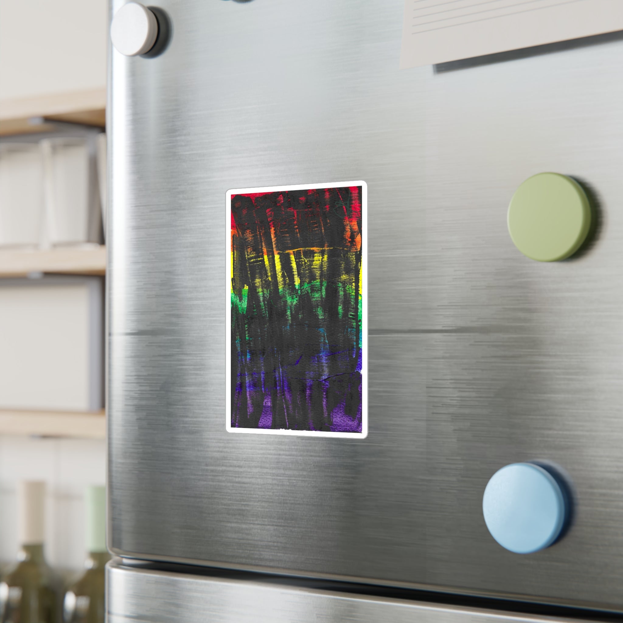 Abstract Watercolor Vinyl Decal - Inner Thoughts - A Spectrum Interrupted