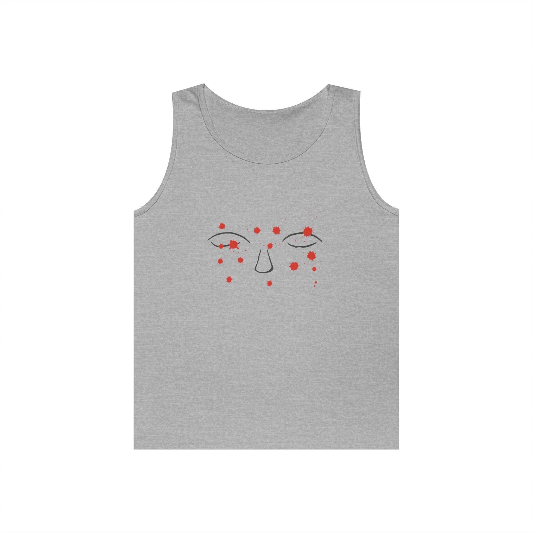 Thoughts Tank Top - Minimalist Trauma-Inspired Apparel by John Ganger