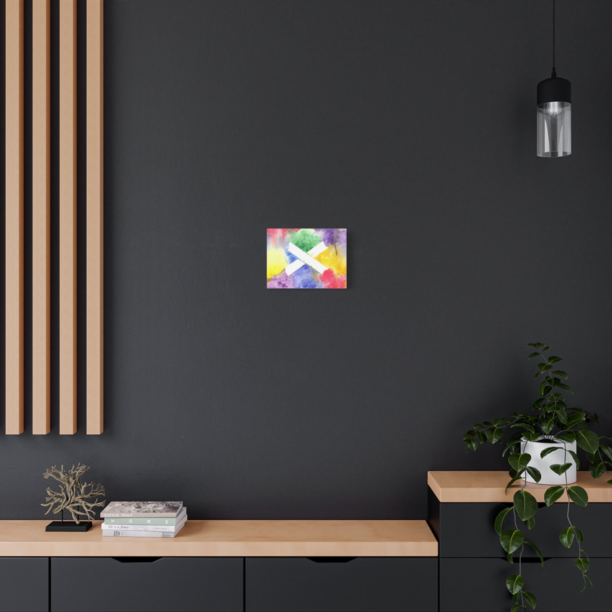 Marks the Spot - PTSD Journey Abstract Art - Canvas Wall Art