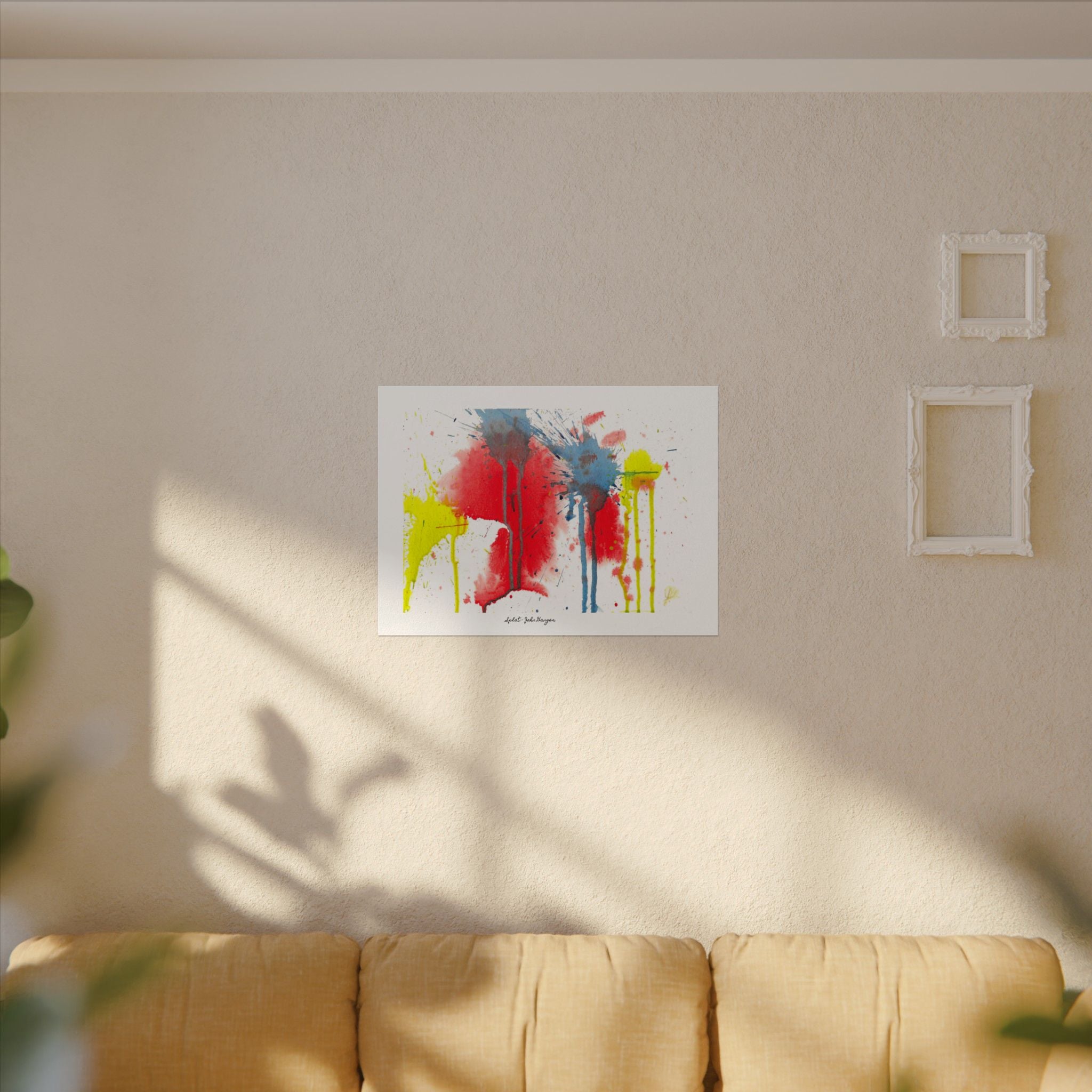 Splat - Watercolor Texture Art Print by John Ganger