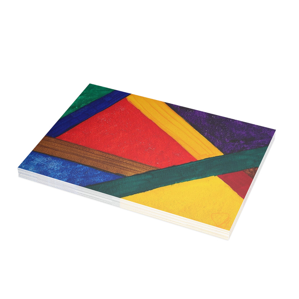 Puzzled - Abstract Watercolor Postcard Set (4x6 or 5x7)