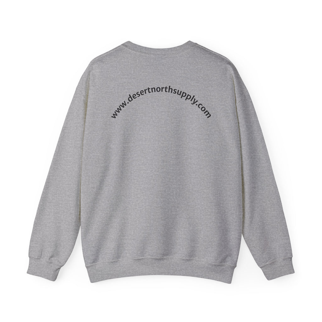 Desert North Supply Crewneck Sweatshirt – Vintage Cactus & Pine Logo