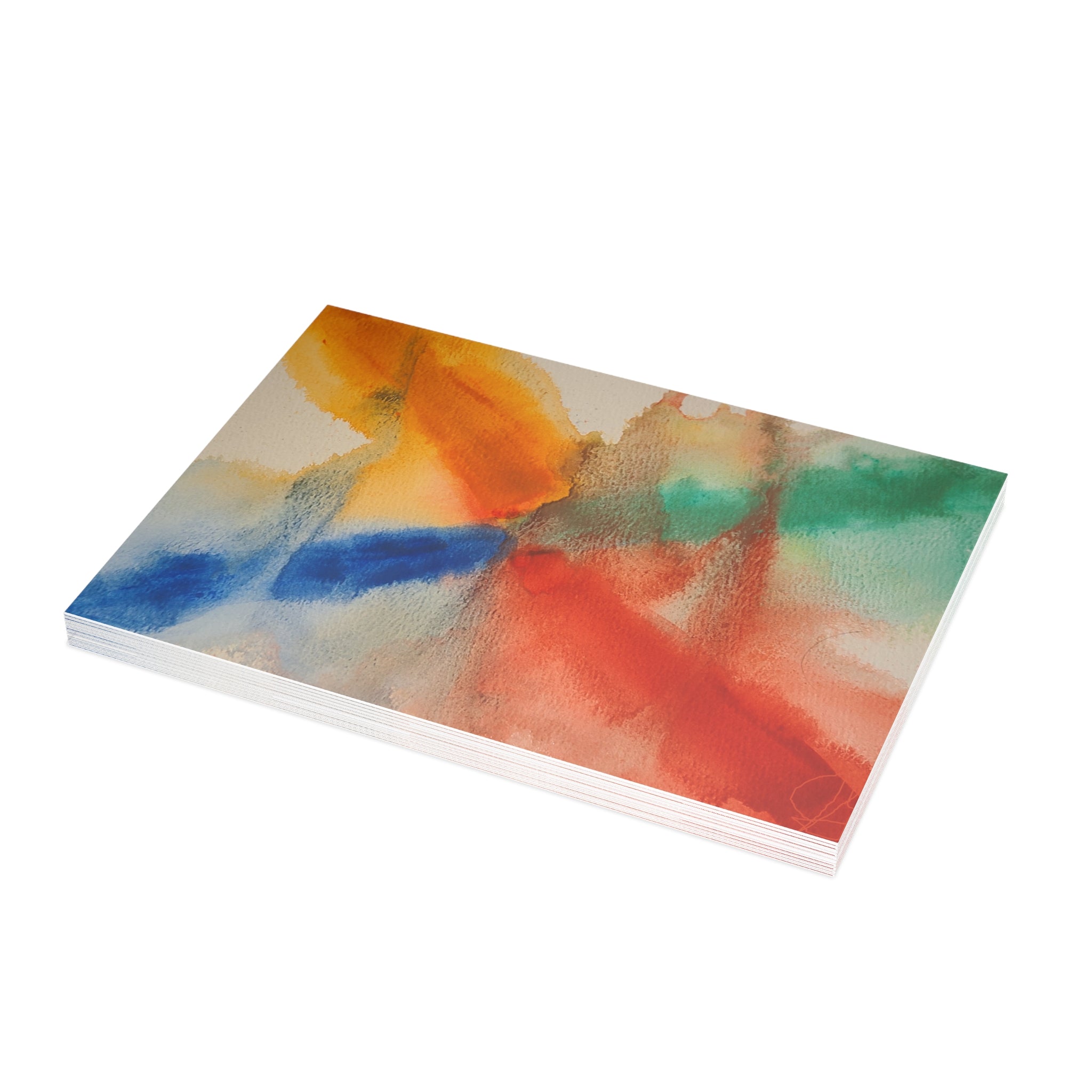Crosswinds - PTSD Turmoil Watercolor Art - Abstract Watercolor Postcard Set (4x6 or 5x7)