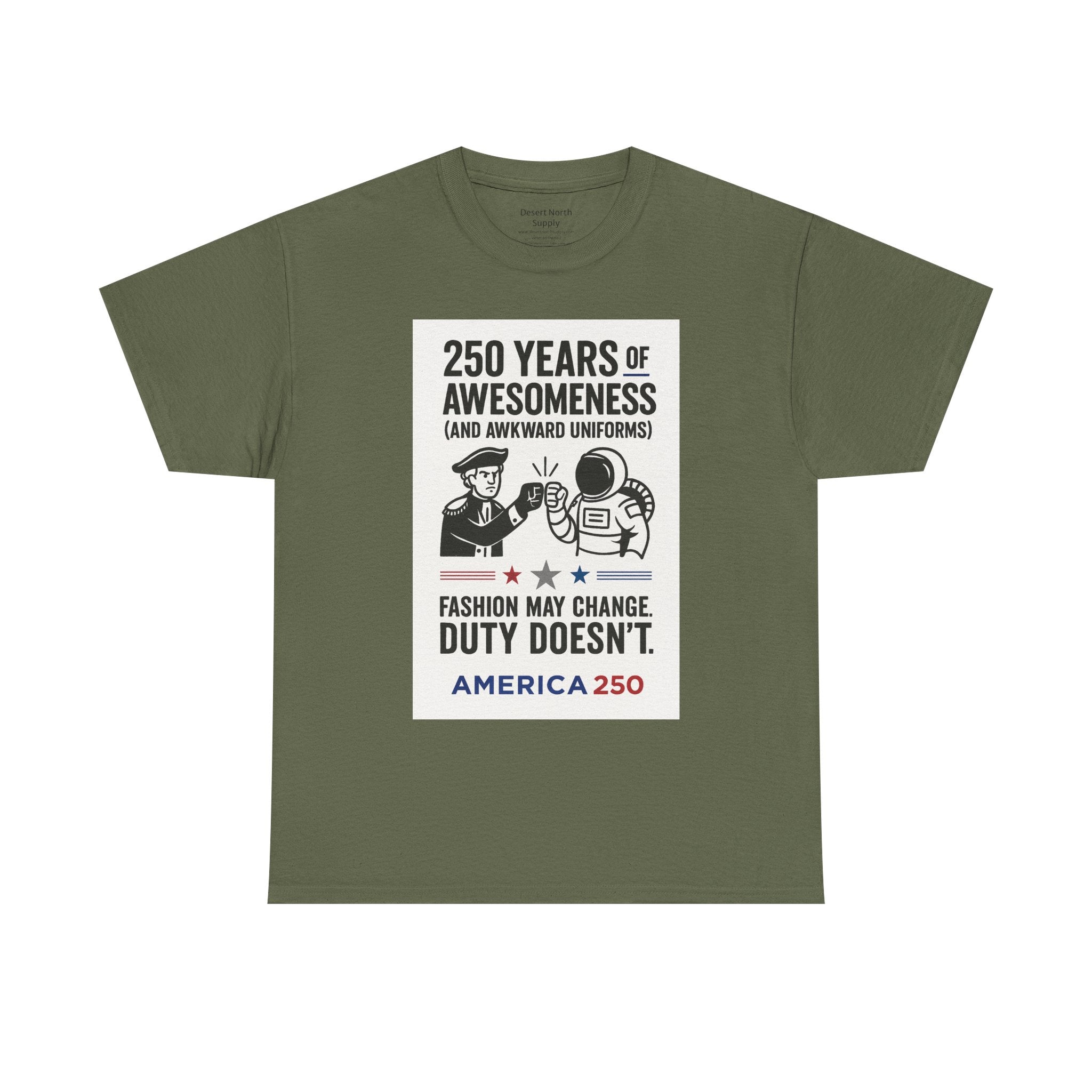250 Years of Awesomeness Military History T-Shirt – Funny Duty & Uniforms Tee