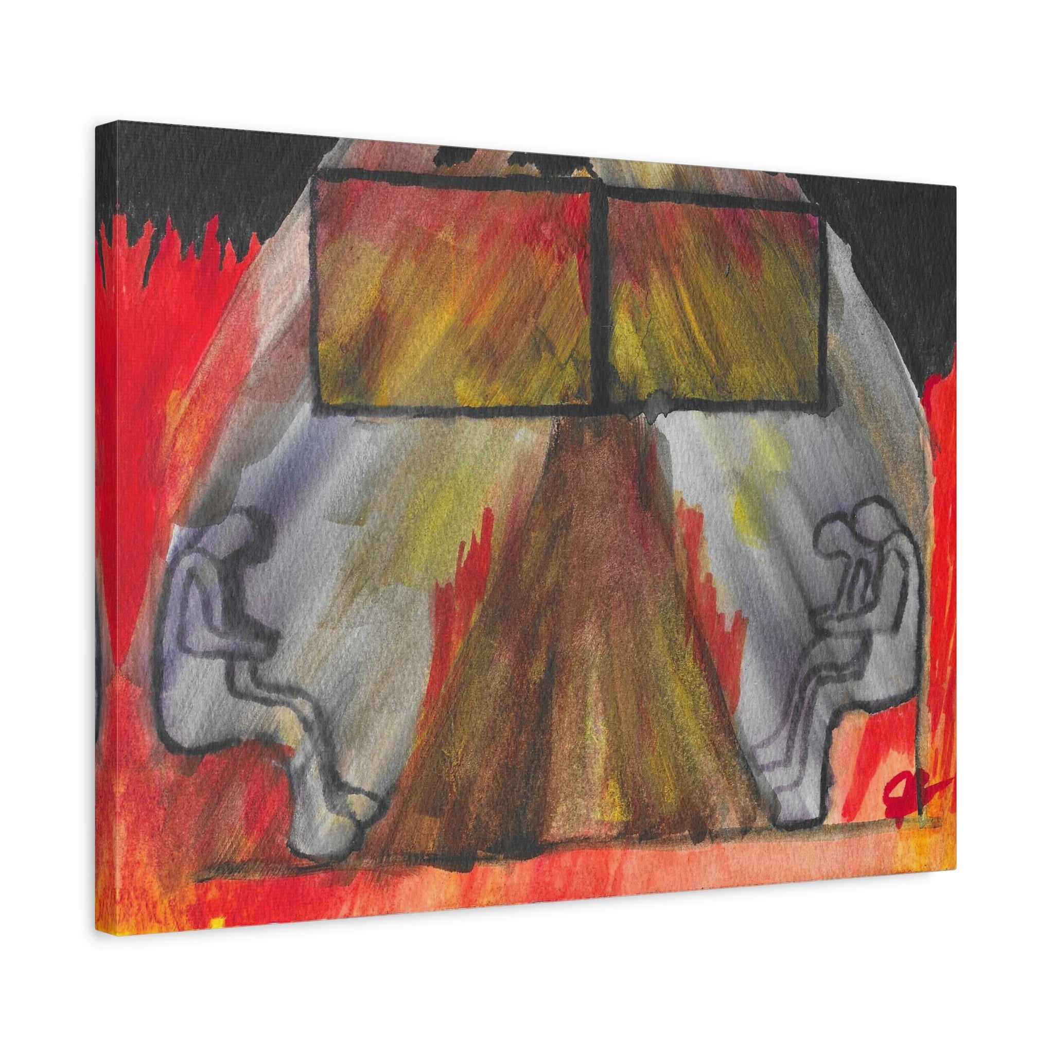 The Vision (In My Head) - Abstract Origin Memory Watercolor - Canvas Wall Art