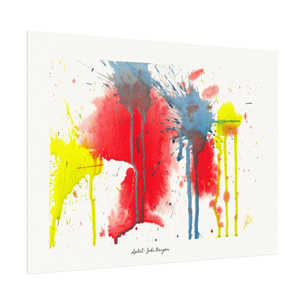 Splat - Watercolor Texture Art Print by John Ganger