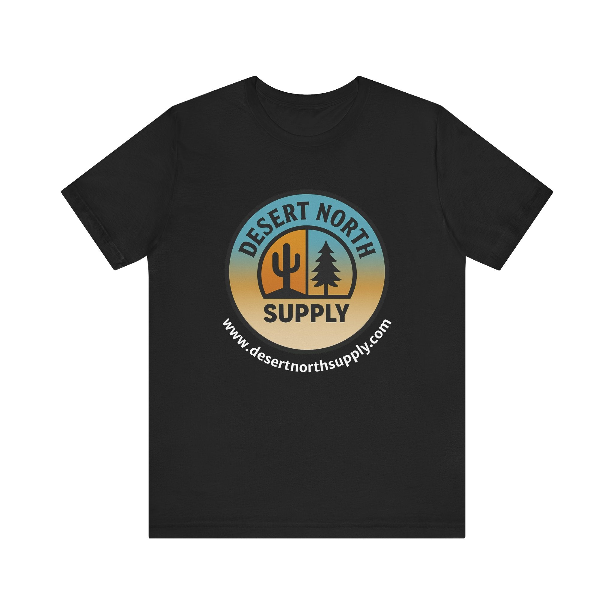 Desert North Supply Logo Tee — Vintage Sunset Outdoor Graphic T-Shirt