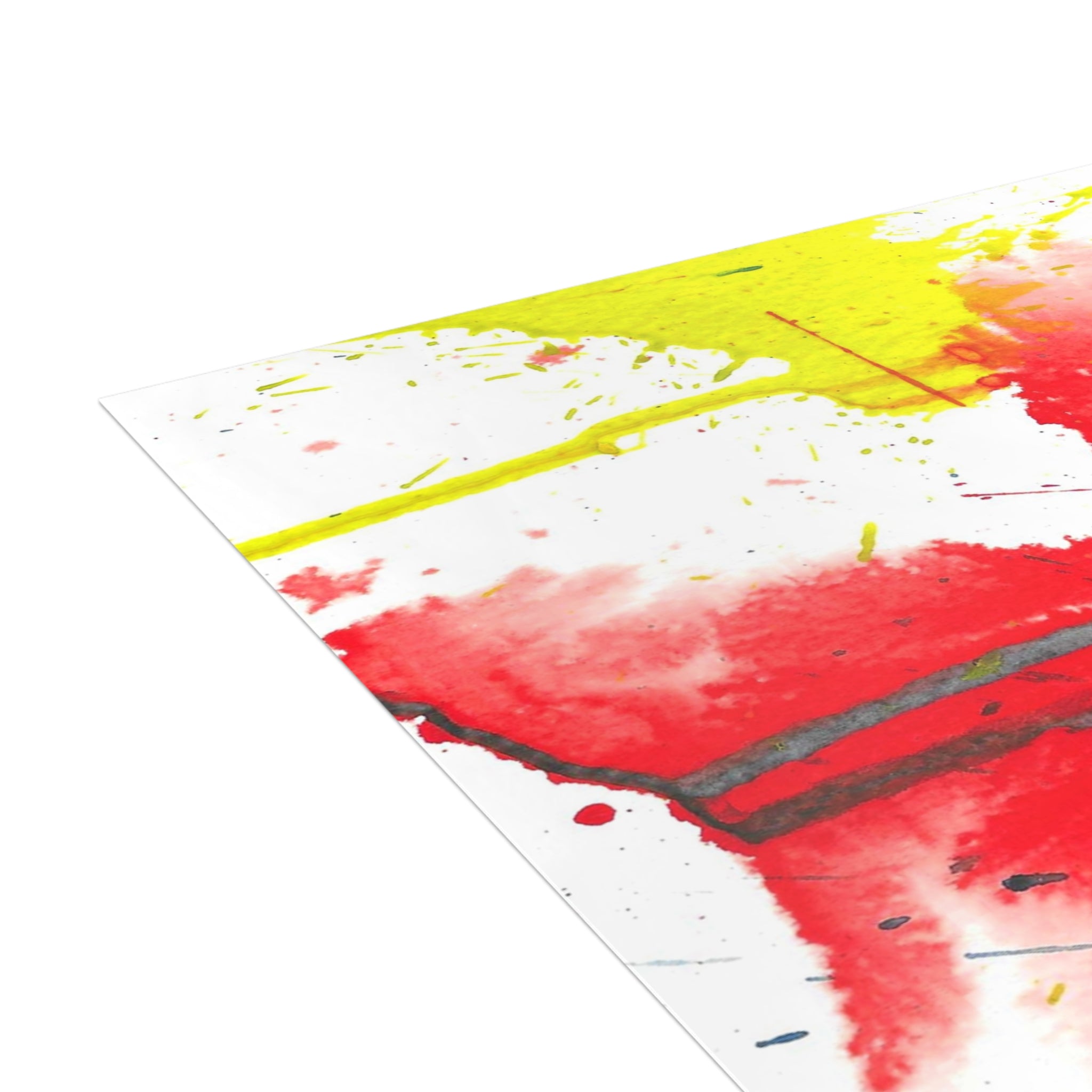 Splat - Playful Abstract Paint Splash Watercolor Postcard Set (4x6 or 5x7)