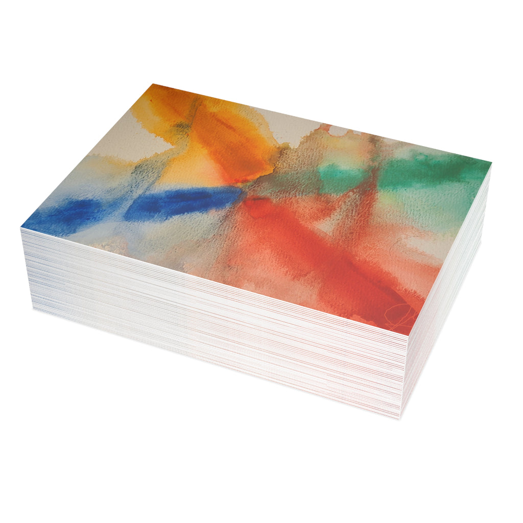 Crosswinds - PTSD Turmoil Watercolor Art - Abstract Watercolor Postcard Set (4x6 or 5x7)