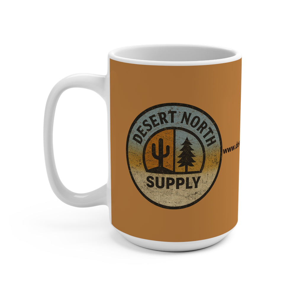 Desert North Supply Sand 15oz Mug — Vintage Outdoor Camping Coffee Cup
