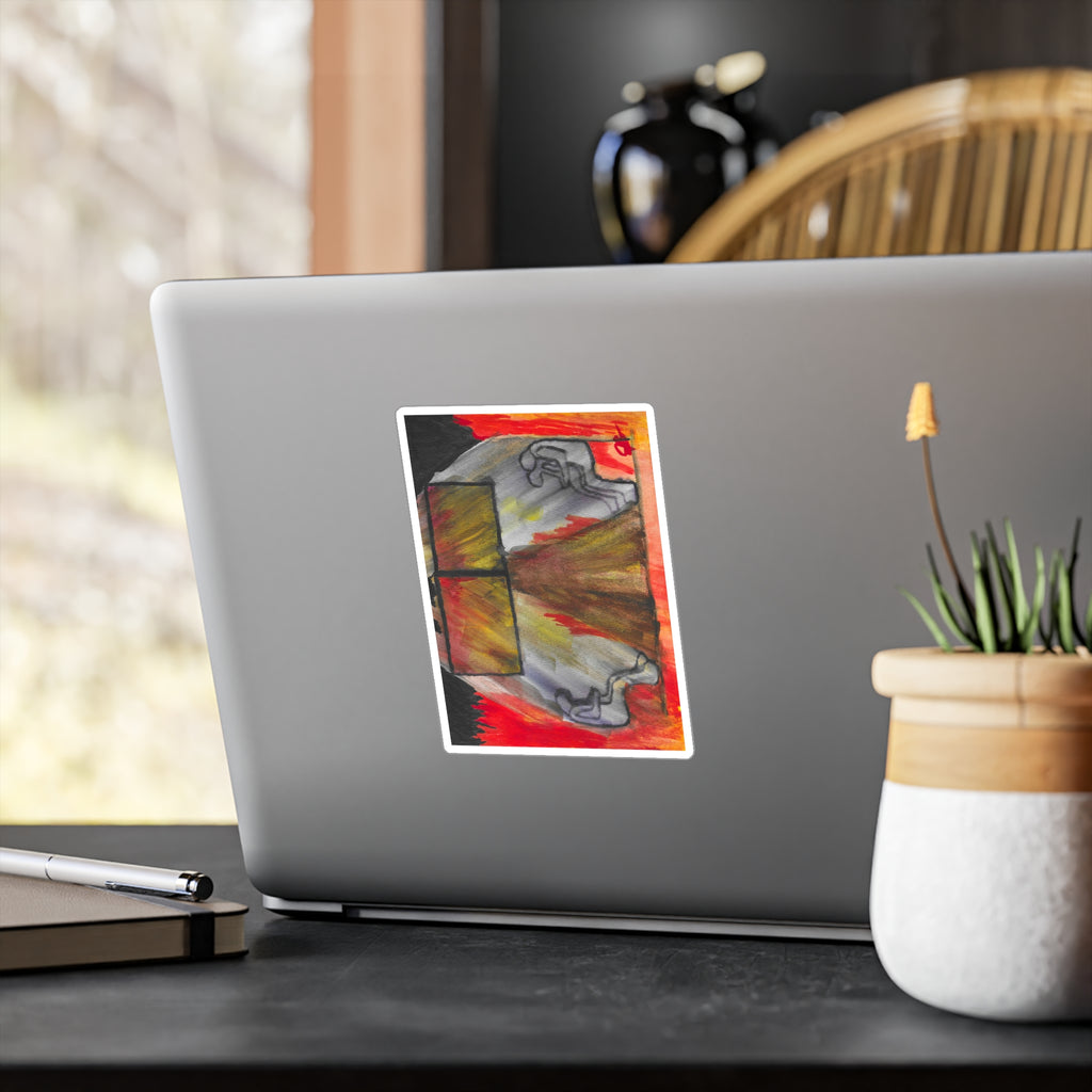 The Vision in my Head  - Abstract Origin Watercolor Vinyl Decal