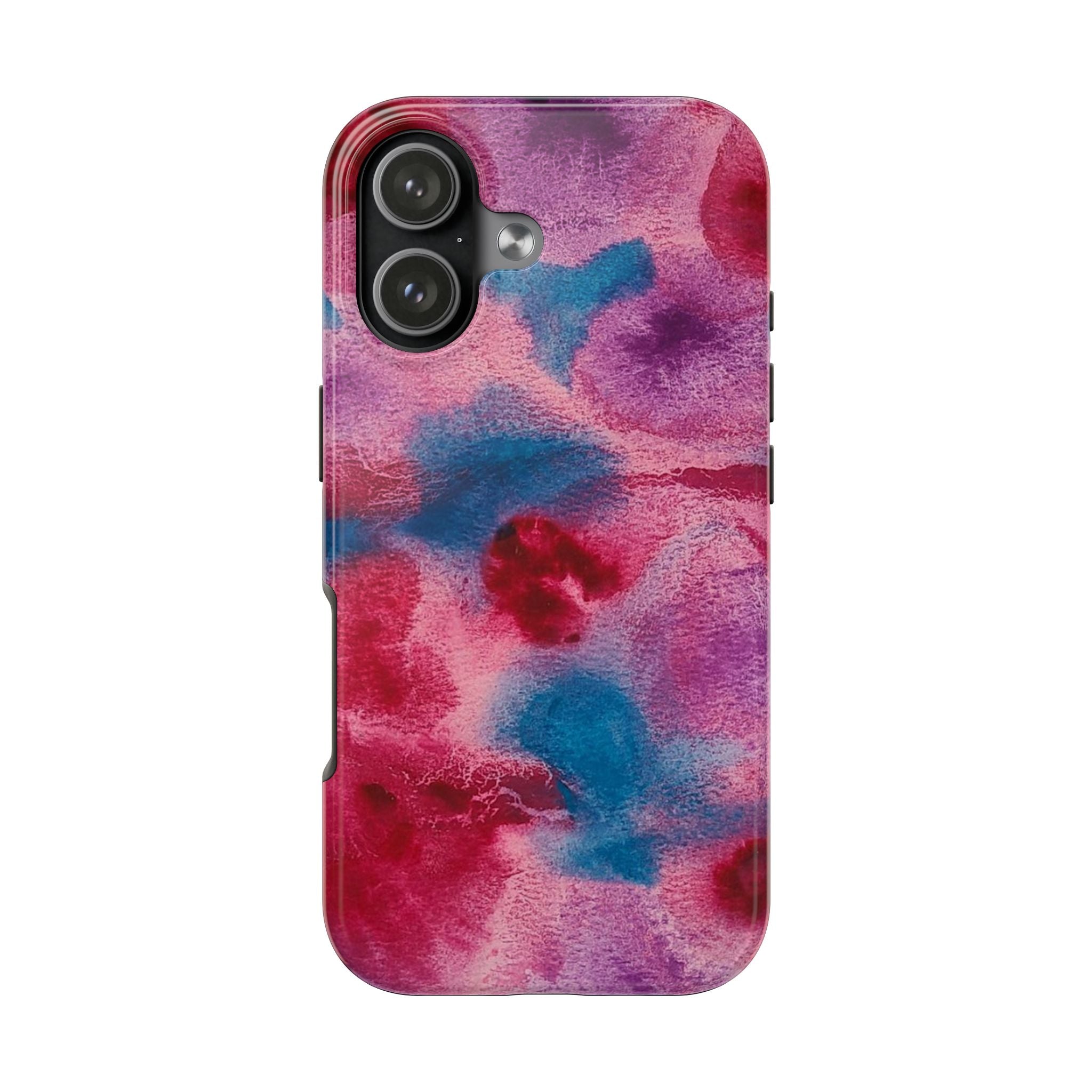 Pink Blue Watercolor Abstract Phone Case | Tough Case