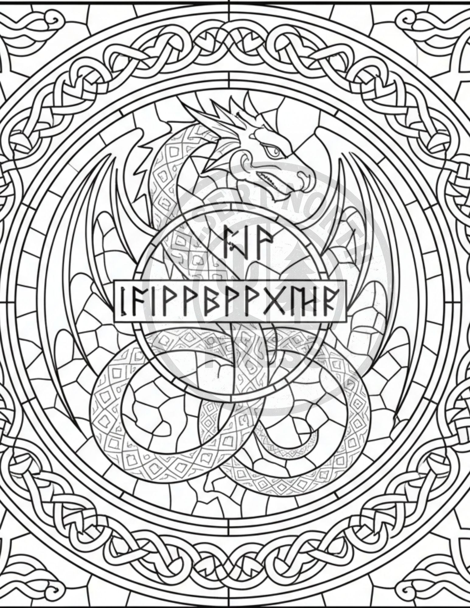 60‑Page Adult Coloring Book Printable - Intricate Designs for Stress Relief - Detailed Coloring Pages PDF - Mindful Art Therapy Download