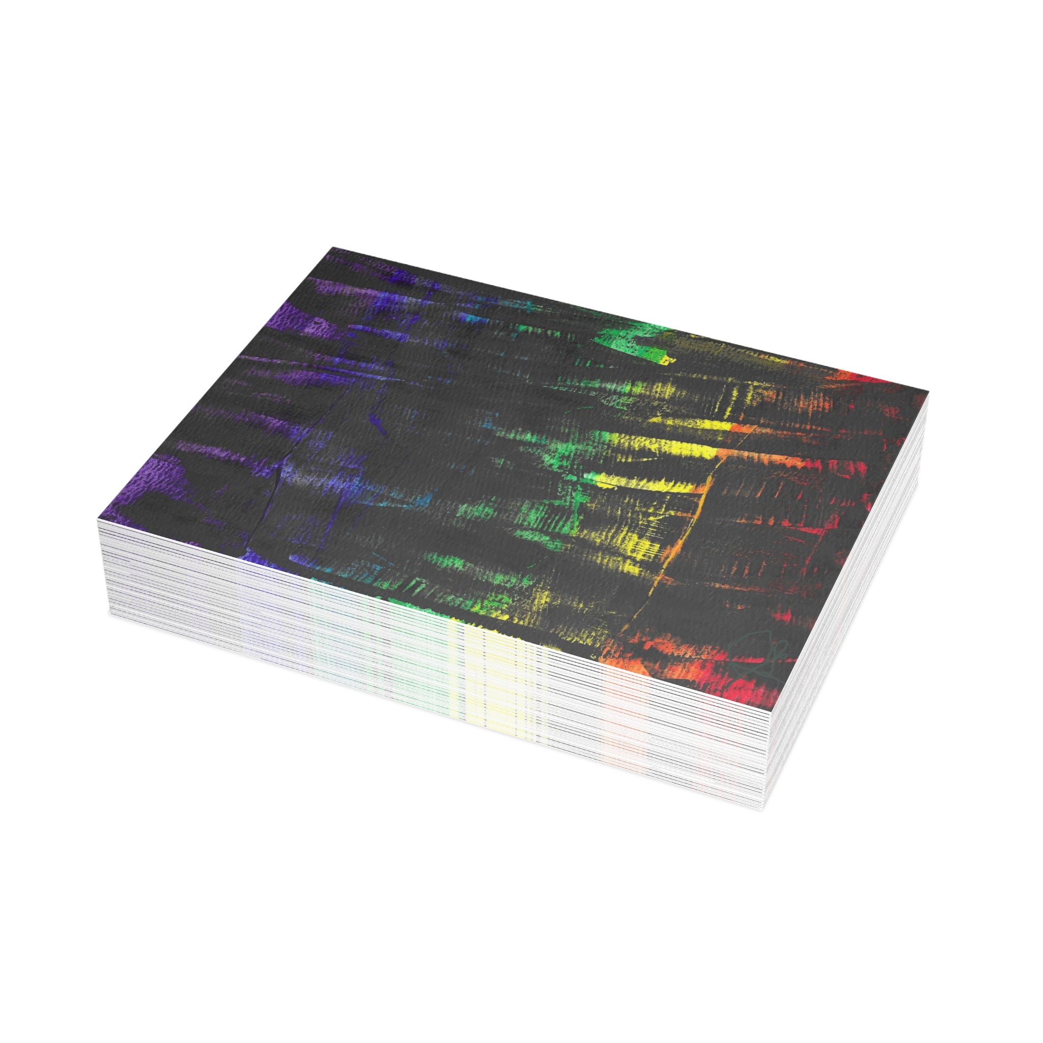 Inner Thoughts - A Spectrum Interrupted Abstract Watercolor Postcard Set (4x6 or 5x7)