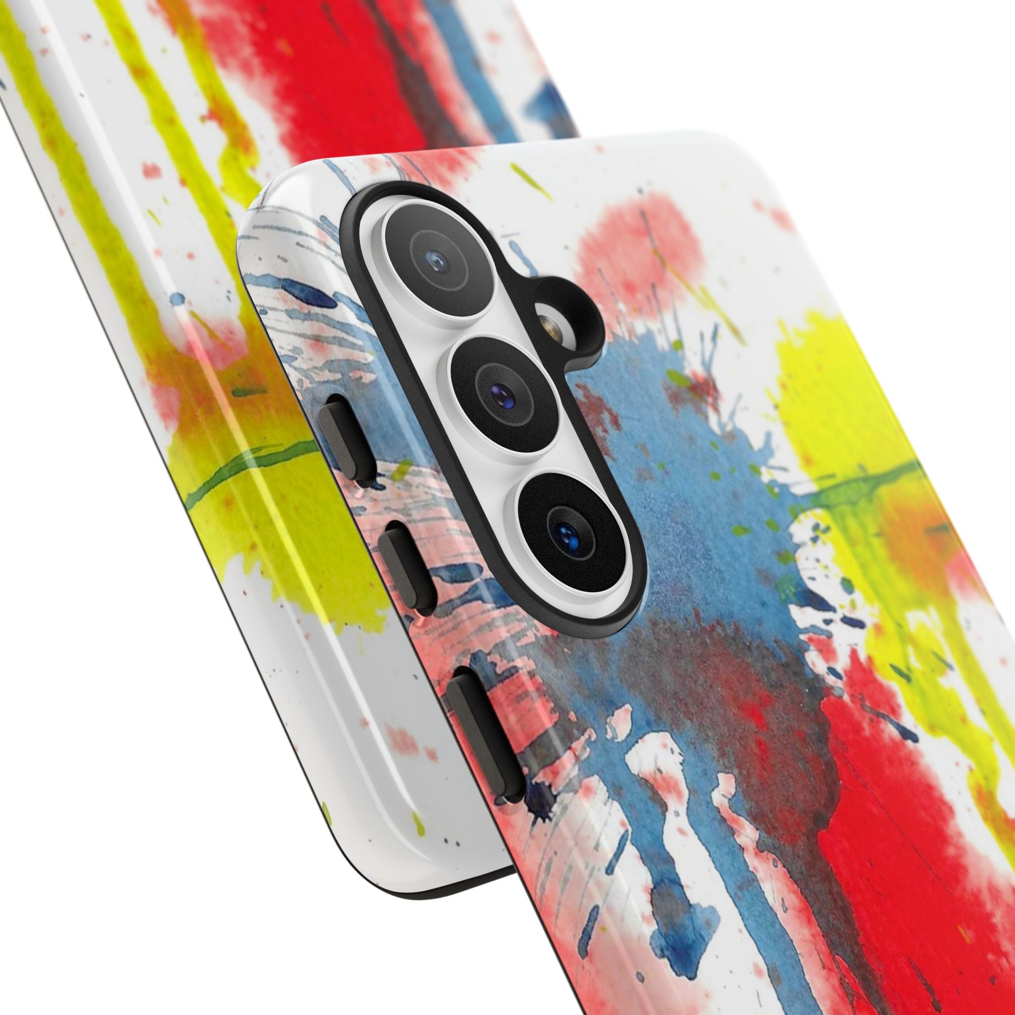 Tough Cases Watercolor 'Splat' Phone Case - Abstract Primary Colors Art