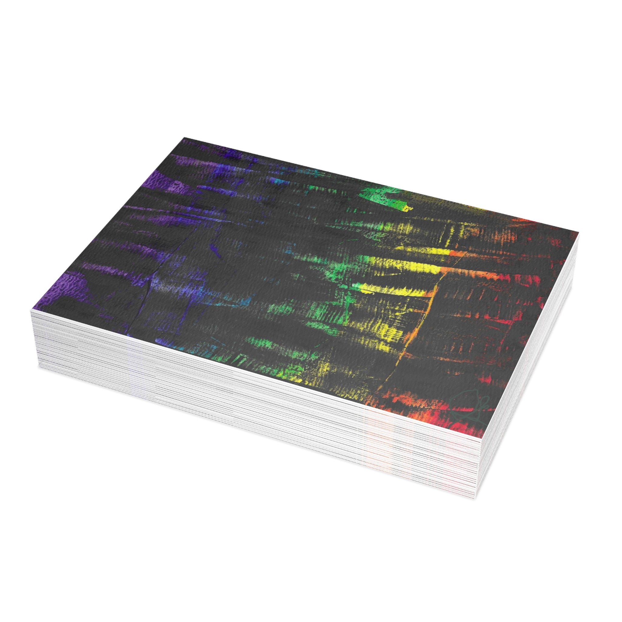 Inner Thoughts - A Spectrum Interrupted Abstract Watercolor Postcard Set (4x6 or 5x7)