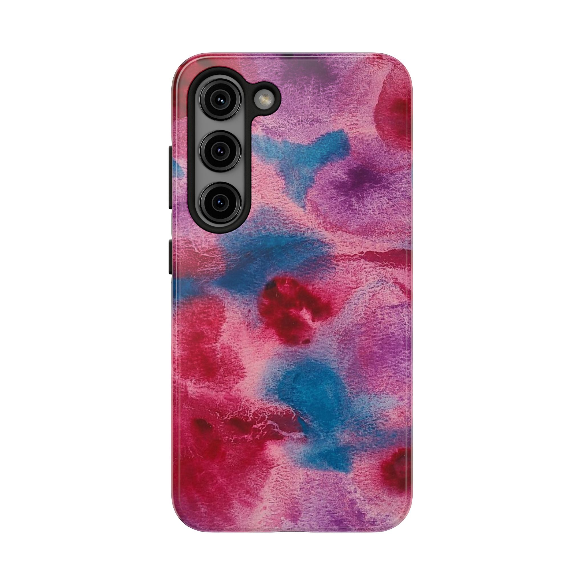 Pink Blue Watercolor Abstract Phone Case | Tough Case