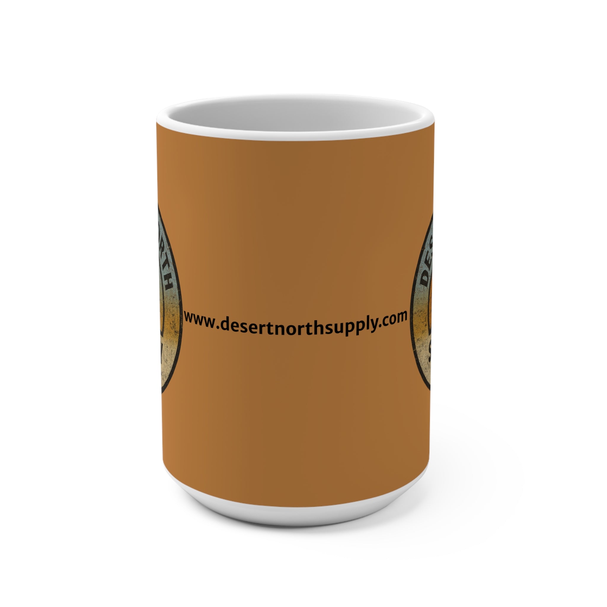 Desert North Supply Sand 15oz Mug — Vintage Outdoor Camping Coffee Cup