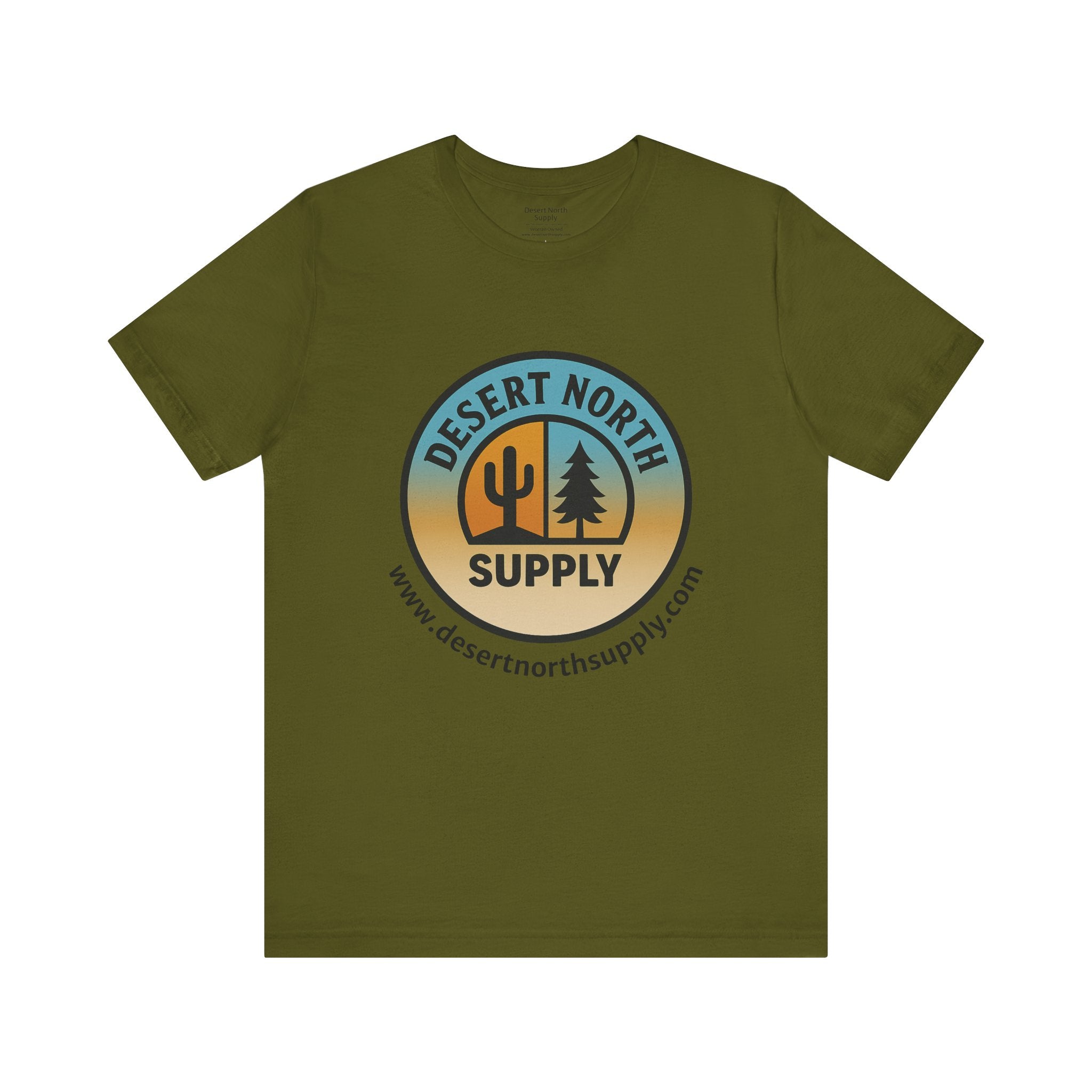 Desert North Supply Logo Tee — Vintage Sunset Outdoor Graphic T-Shirt