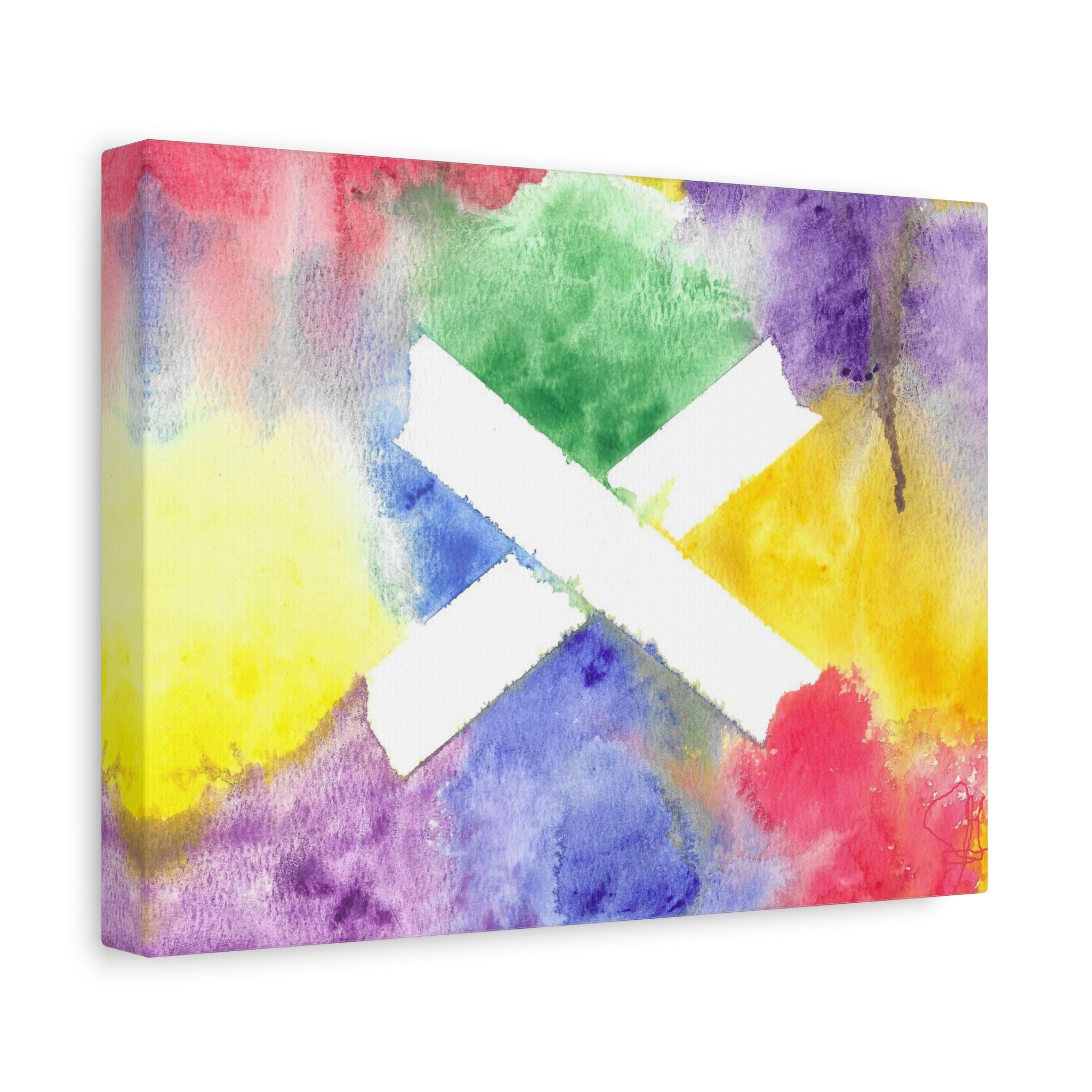 Marks the Spot - PTSD Journey Abstract Art - Canvas Wall Art