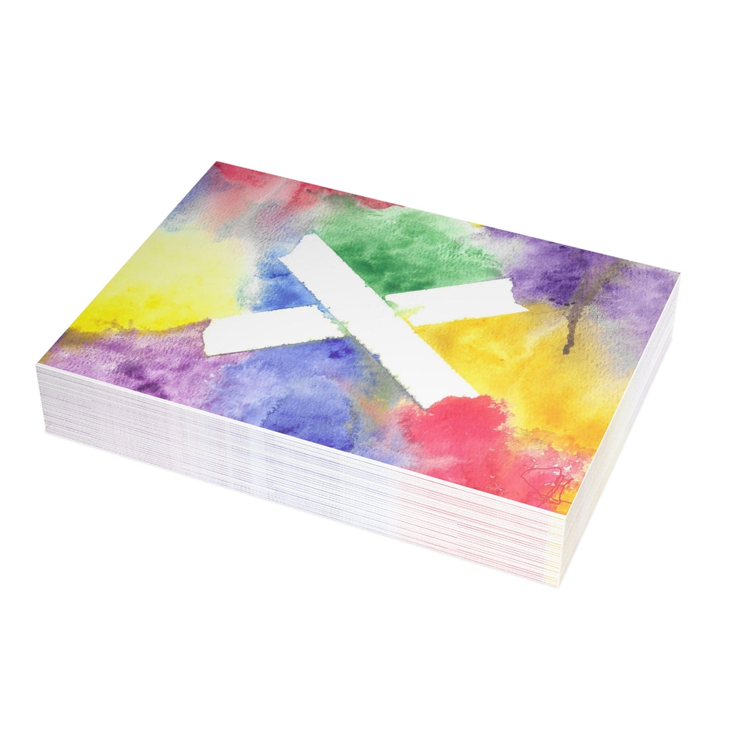Marks the Spot - Emotional Healing Watercolor Art - Abstract Watercolor Postcard Set (4x6 or 5x7)